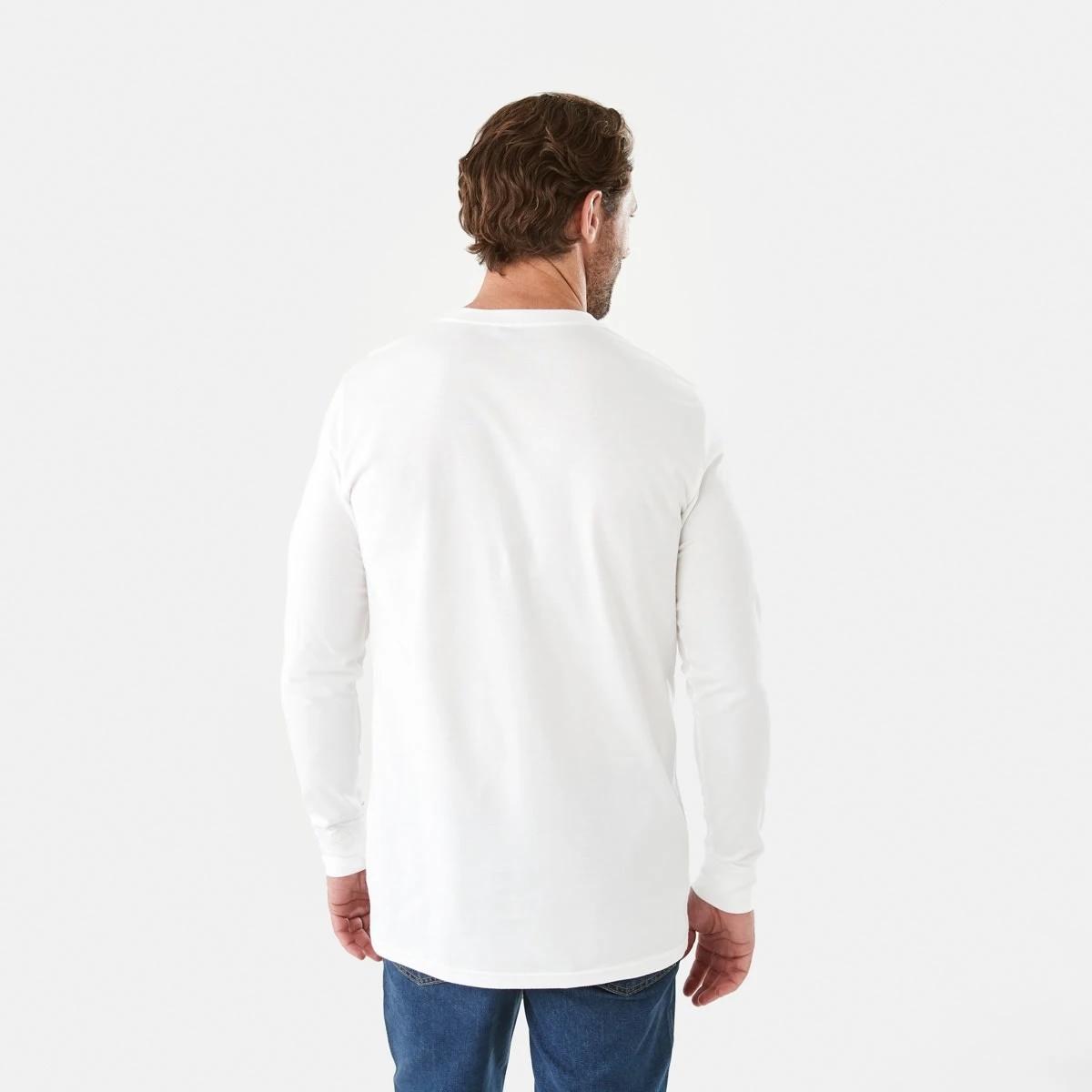 3 Long Sleeve Longline T-shirt White, 3 of 5