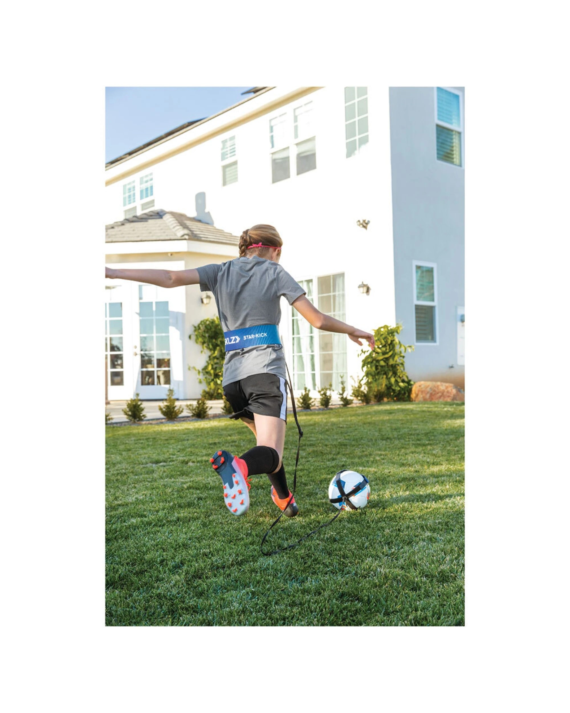 4 Sklz Star Kick Solo Soccer Trainer Waistband Fits Size 3 4 5 Balls - Blue, 4 of 5