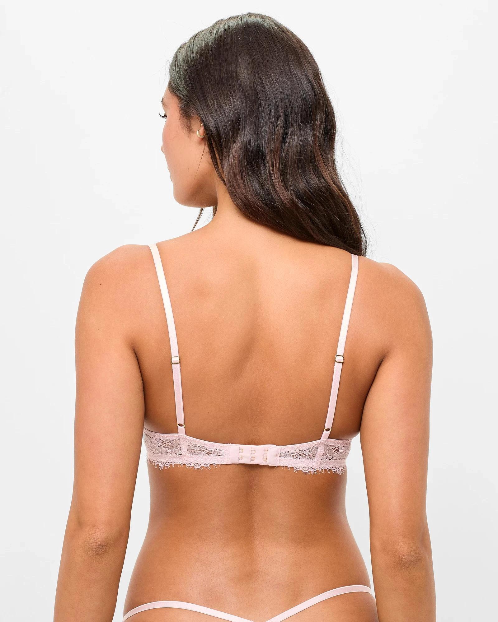 4 Chella Lace Plunge Underwire Bra - Lily Loves BLUSH, 4 of 4