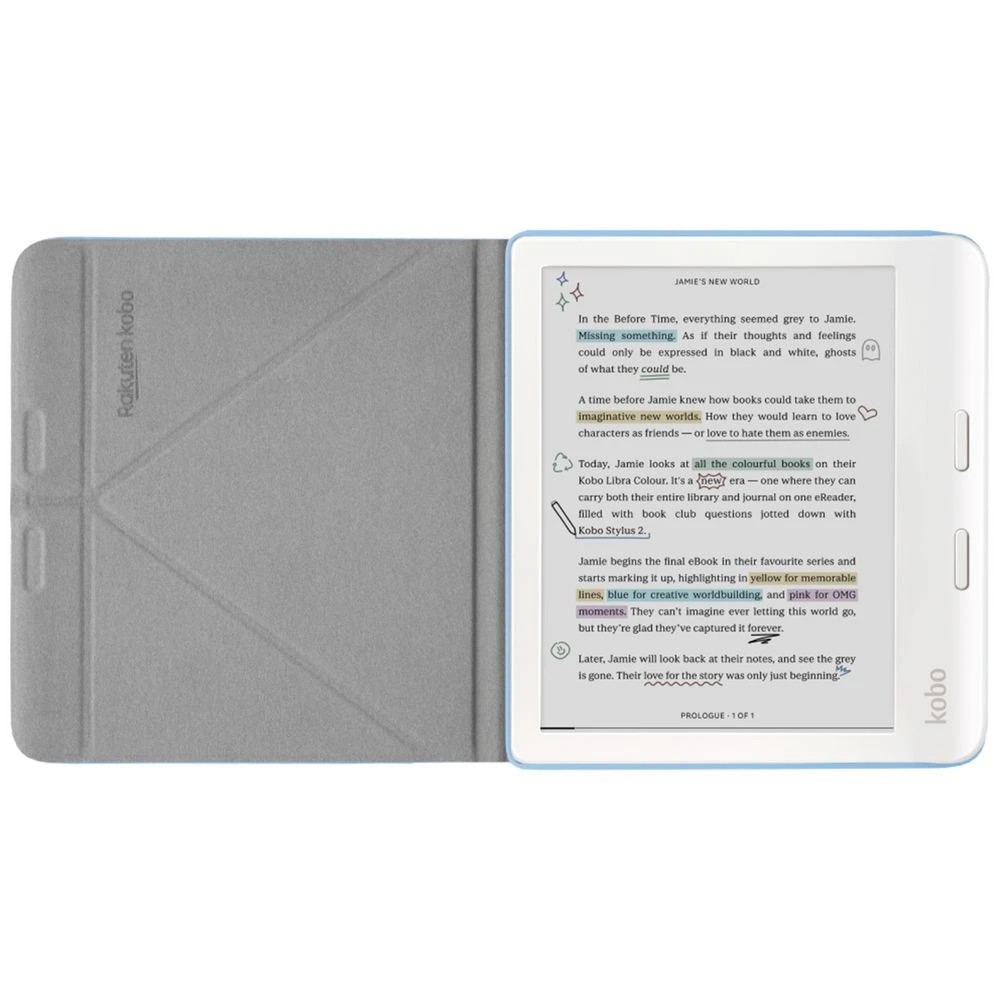 3 Kobo SleepCover Case for Kobo Libra Dusk Blue, 3 of 5