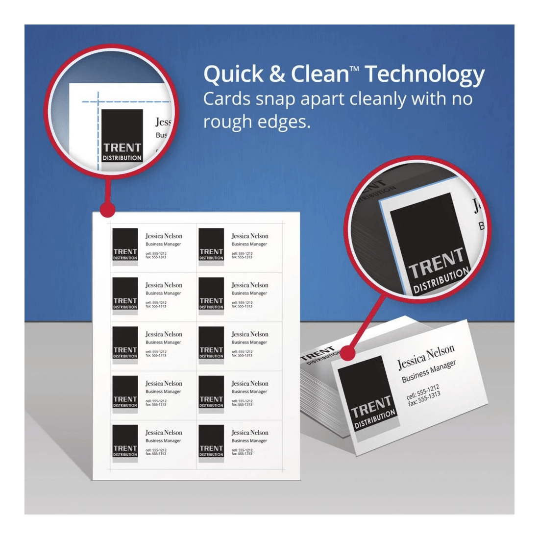 5 Avery Business Cards Matt Photo Sheets 200 Pack, 5 of 5