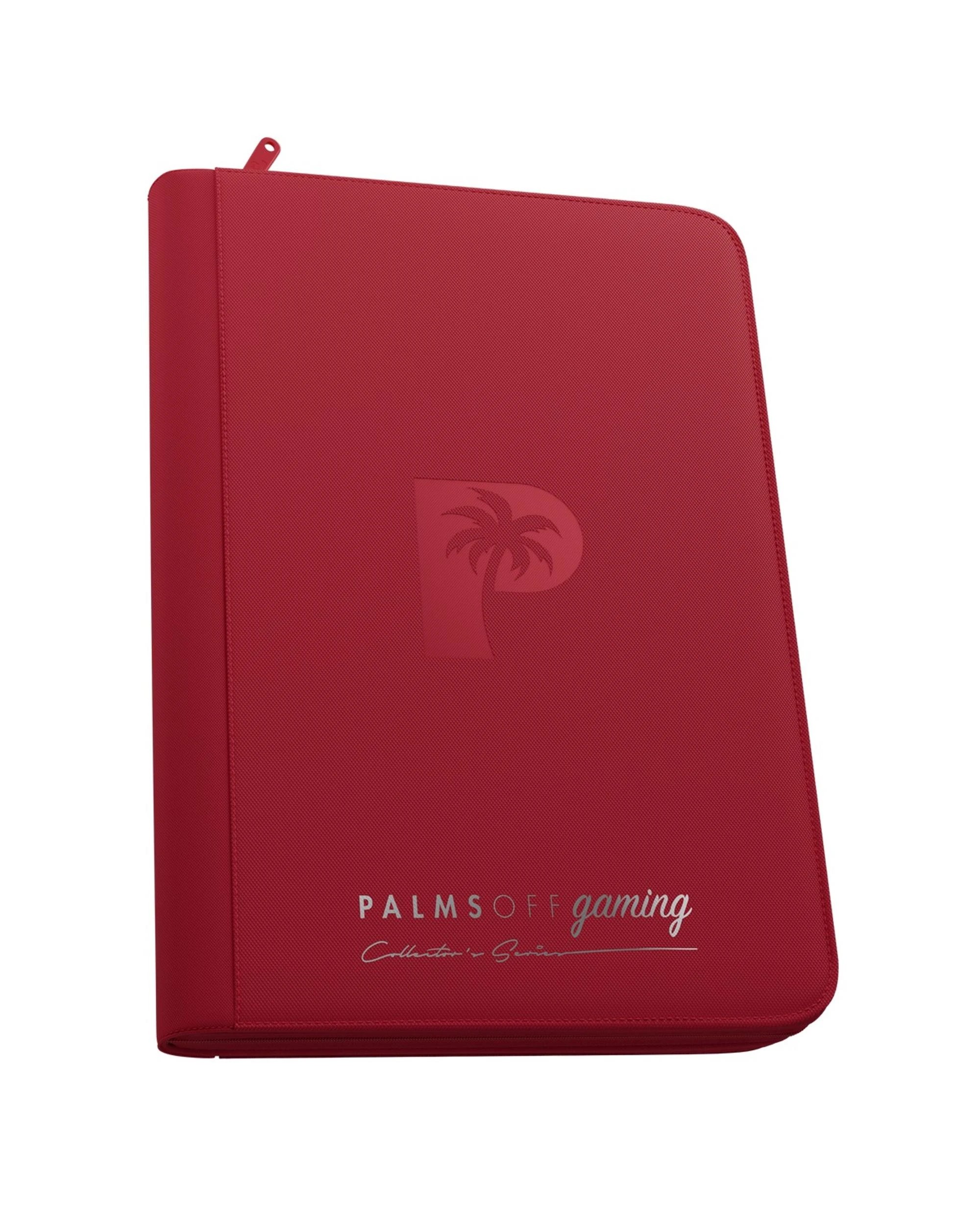 1 Palms Off Gaming Collector's Series 9 Pocket Zip Binder - Red, 1 of 8