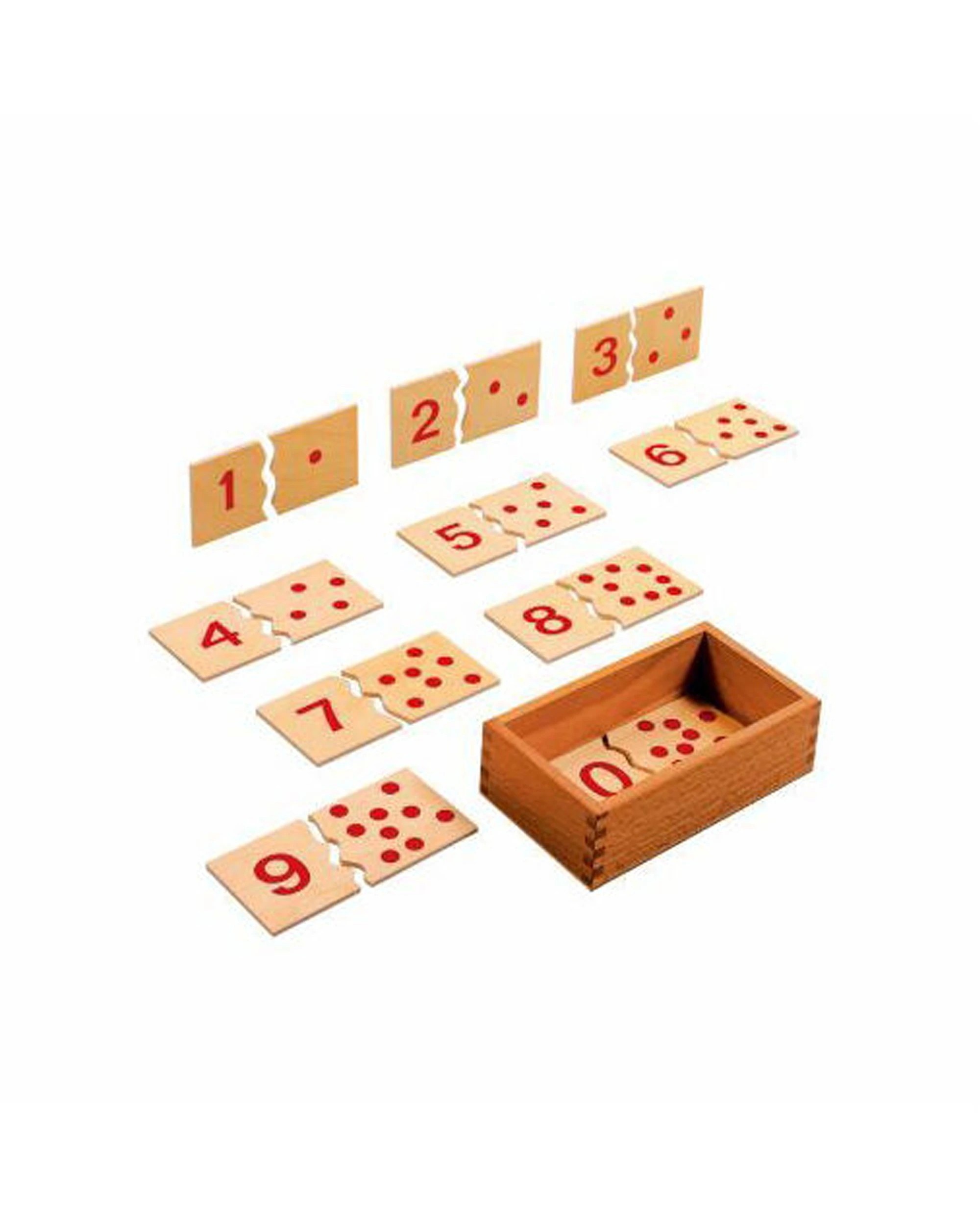 3 EDUCO Educationall Number Puzzles 1-10 Educational Toy Kids Math Skills - Brown, 3 of 3