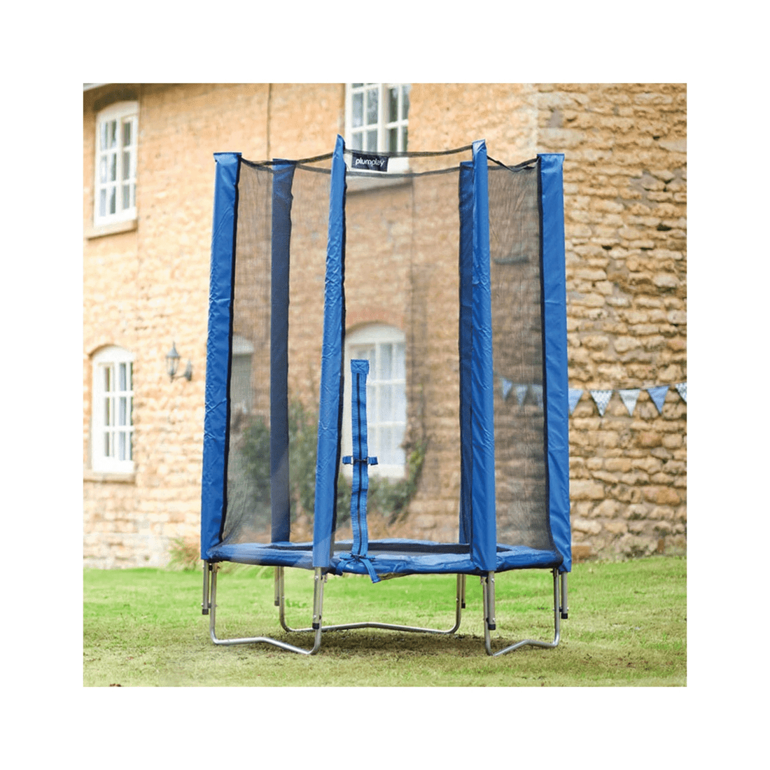 6 Plum Play Au 4ft Junior Trampoline With Enclosure Net Galvanised Steel
 - Blue, 6 of 6