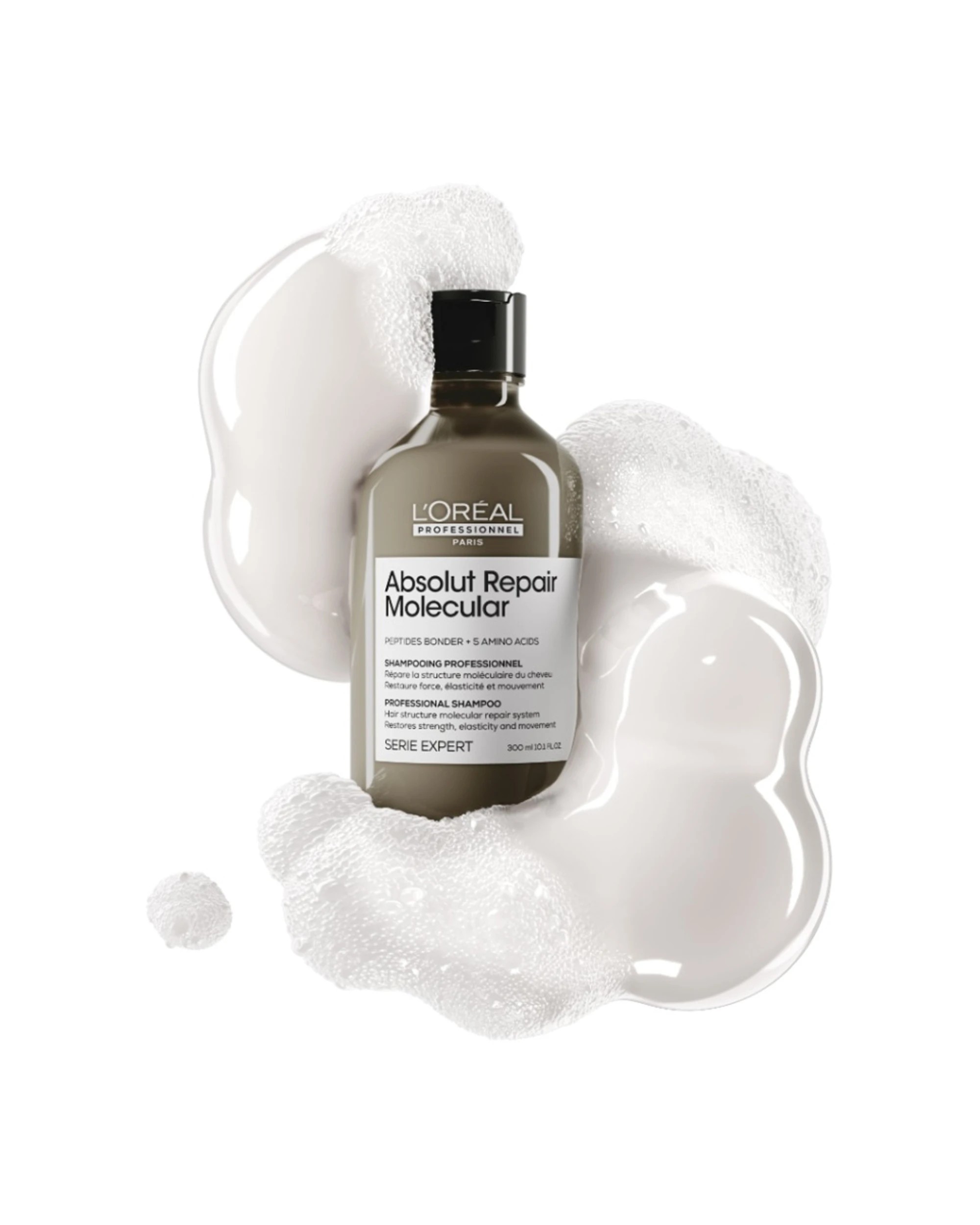 2 L'Oreal Professionnel Absolut Repair Molecular Shampoo Repairing 300ml - Grey, 2 of 2