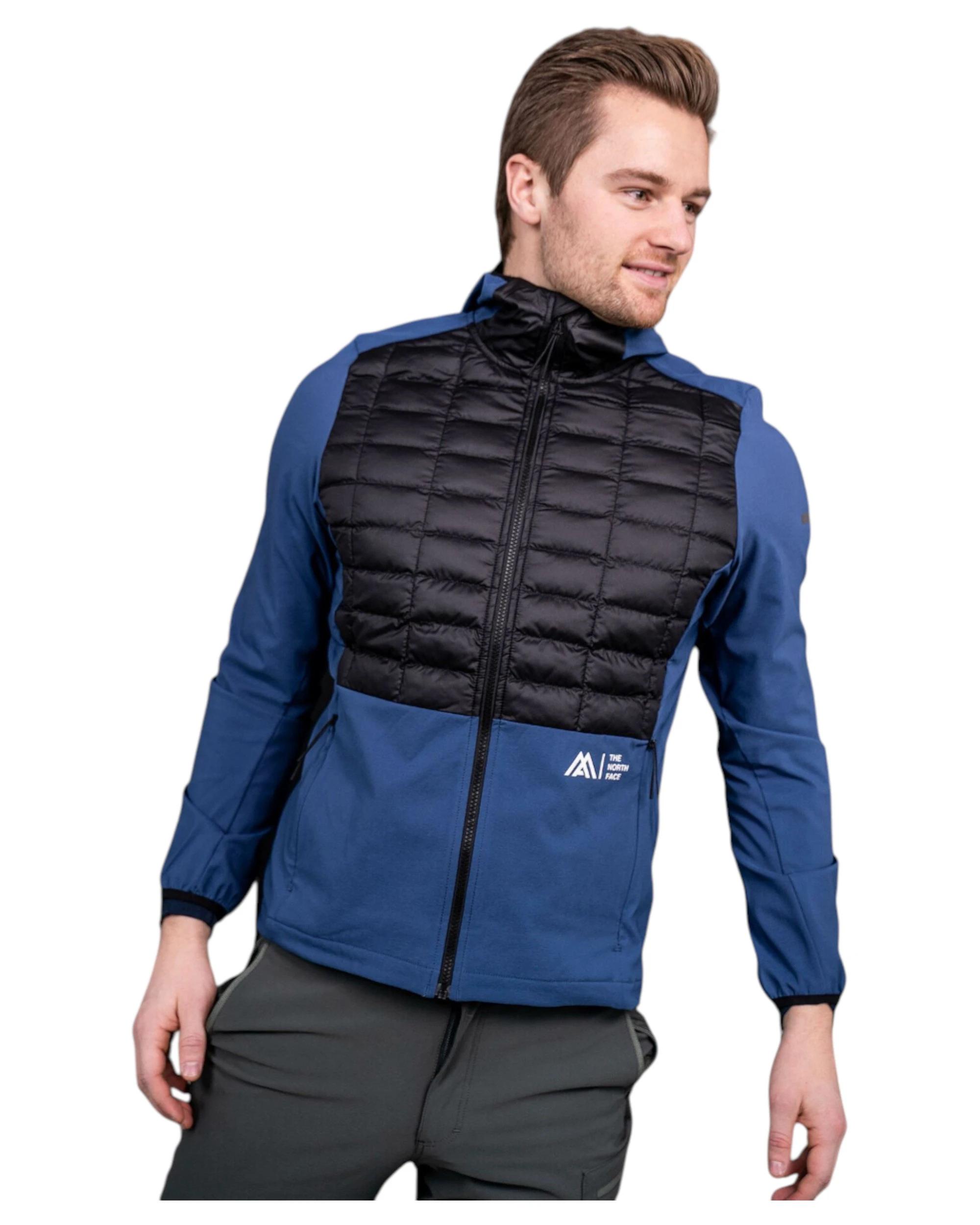 3 The North Face Mens Blue/Black Lab Hybrid Thermoball Hooded Jacket BLUE/ BLACK, 3 of 5