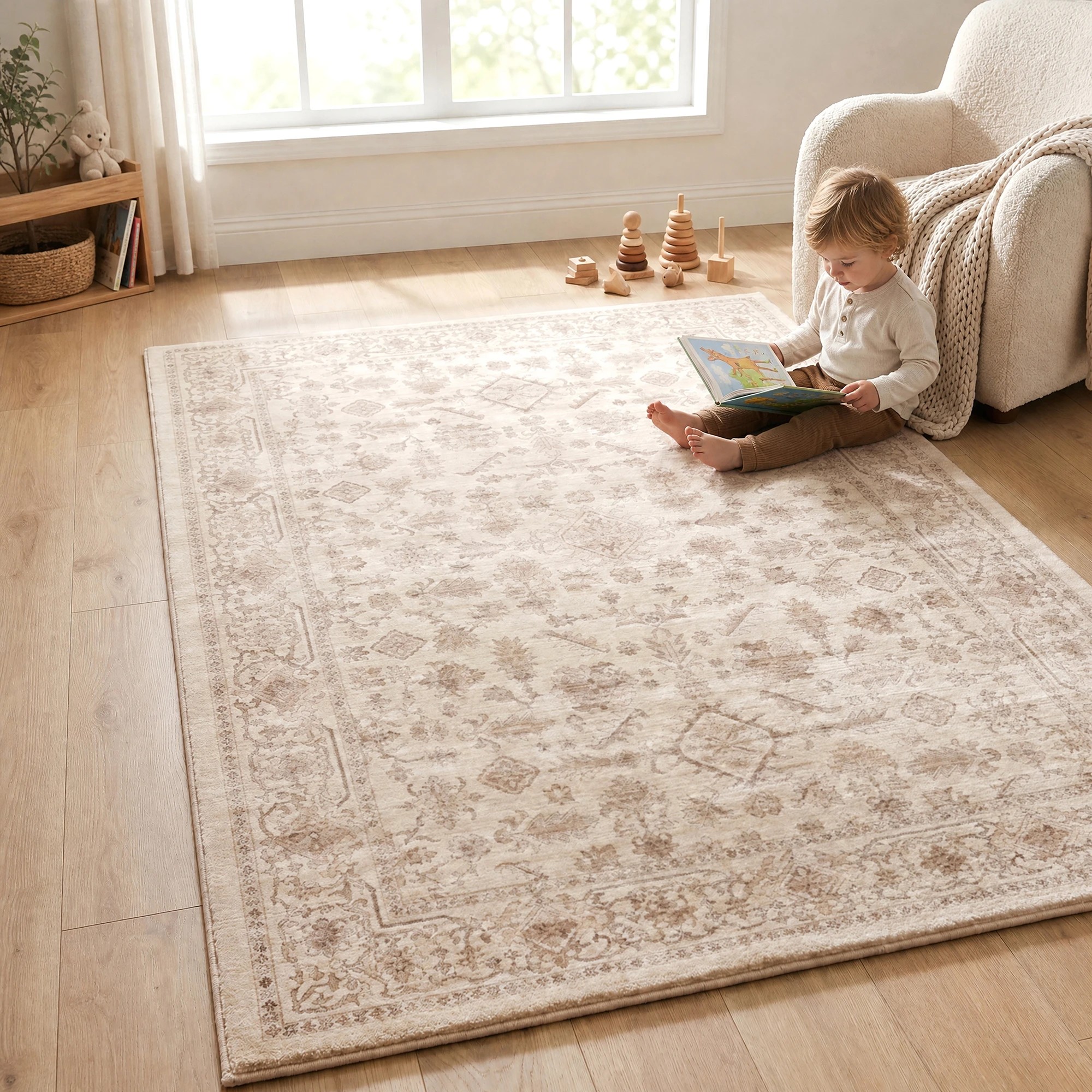 3 Common Ground Rugs Kumo Comfort Mat Hani 290x200cm - Large Soft Memory Foam Rug - Natural, 3 of 8