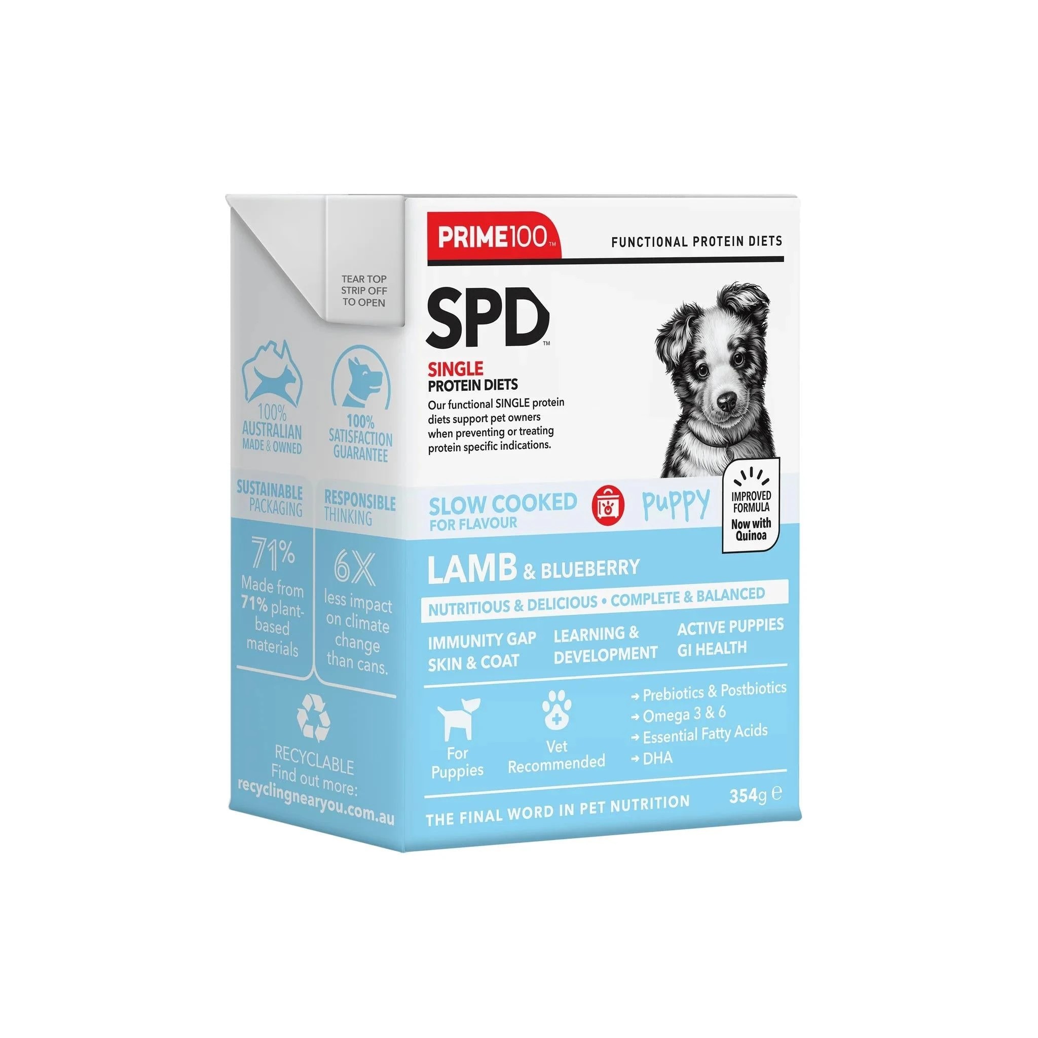 1 Prime Spd Slow Cooked Puppy Lamb & Bberry 354g 12pk, 1 of 2