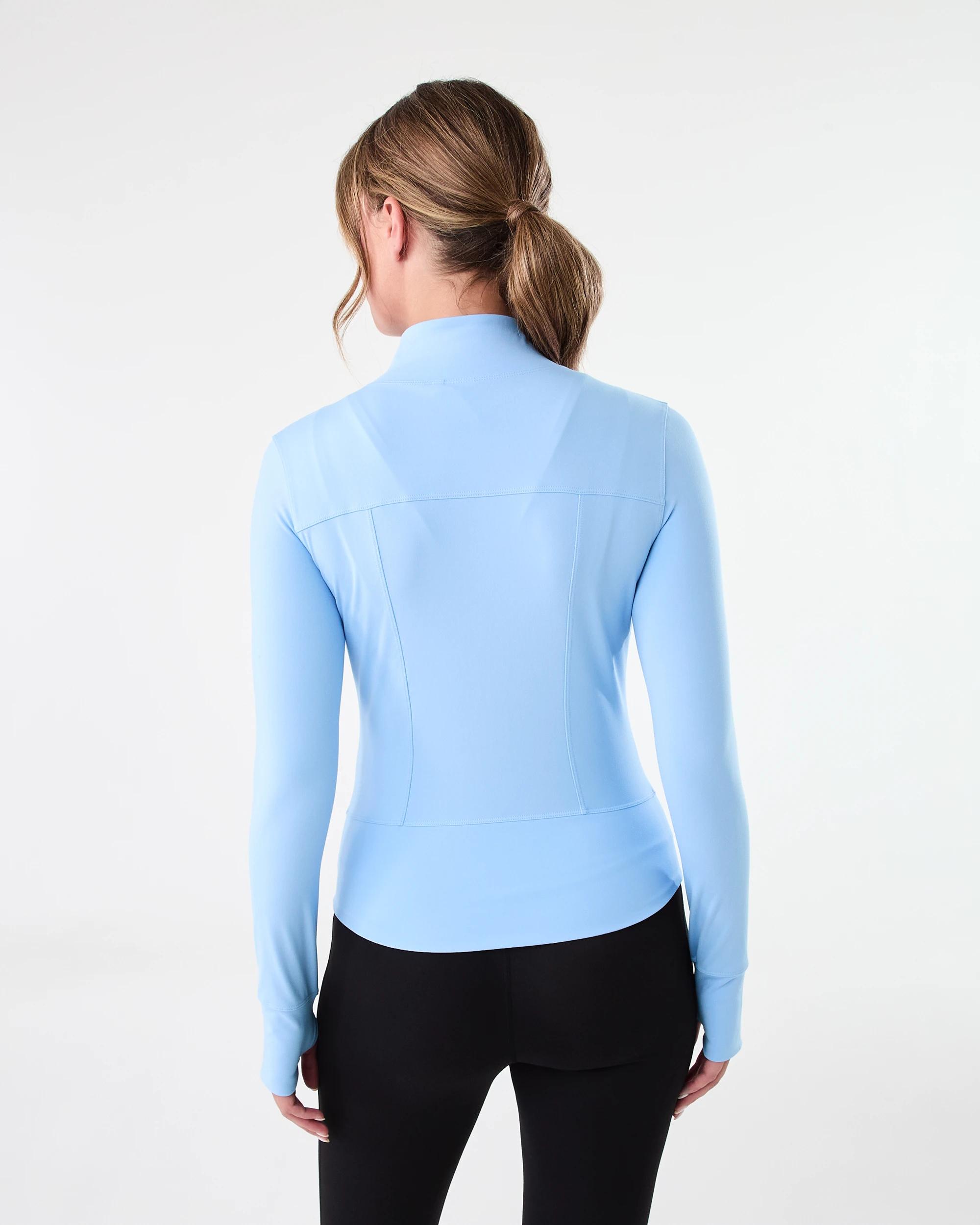 4 Active Womens Long Sleeve Ultrasoft Jacket Blu Melody, 4 of 7