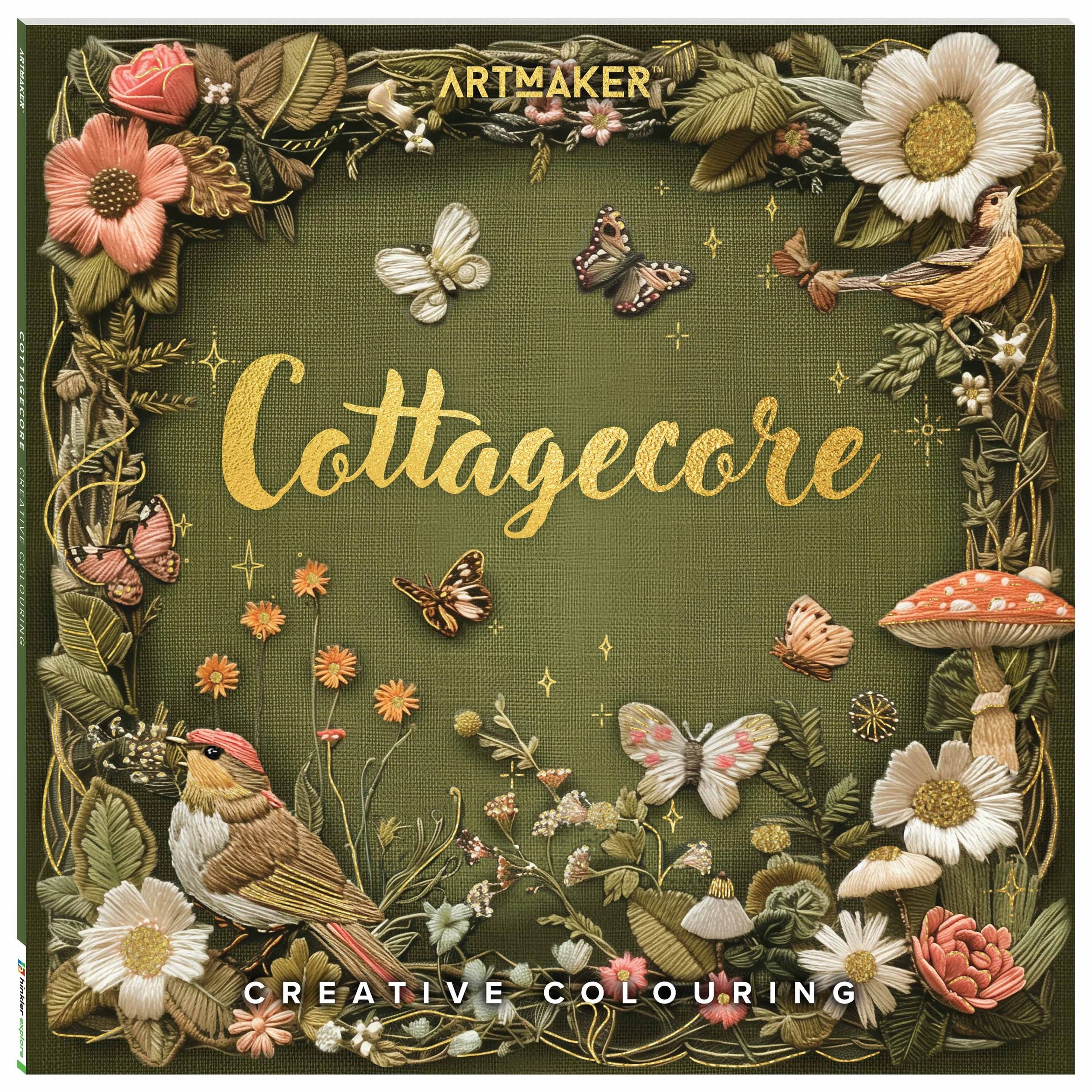 1 Art Maker Cottagecore Creative Colouring - Book​, 1 of 4