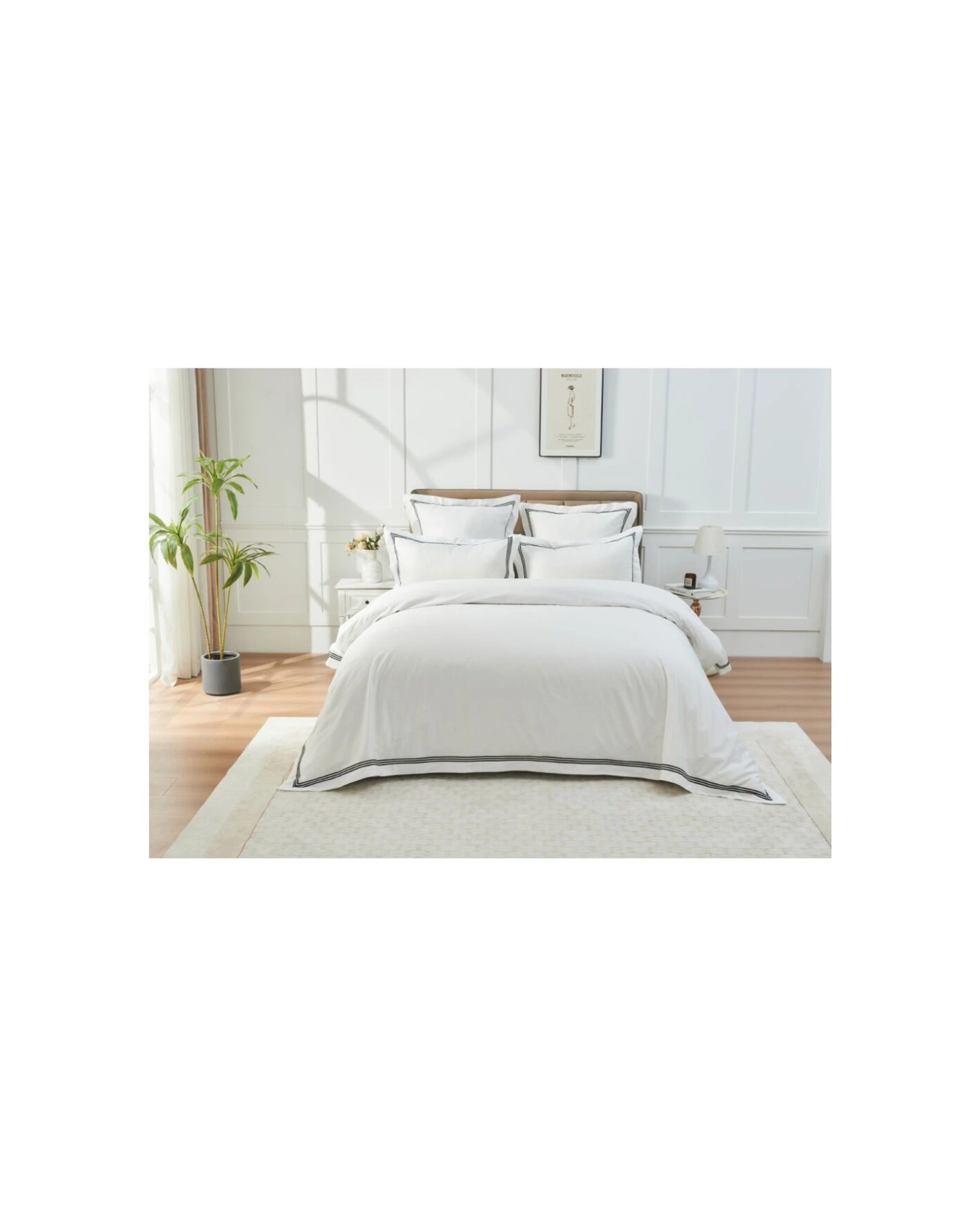 1 Grosvenor House 500TC Hotel Embroidered Quilt Set Queen - Multi, 1 of 6