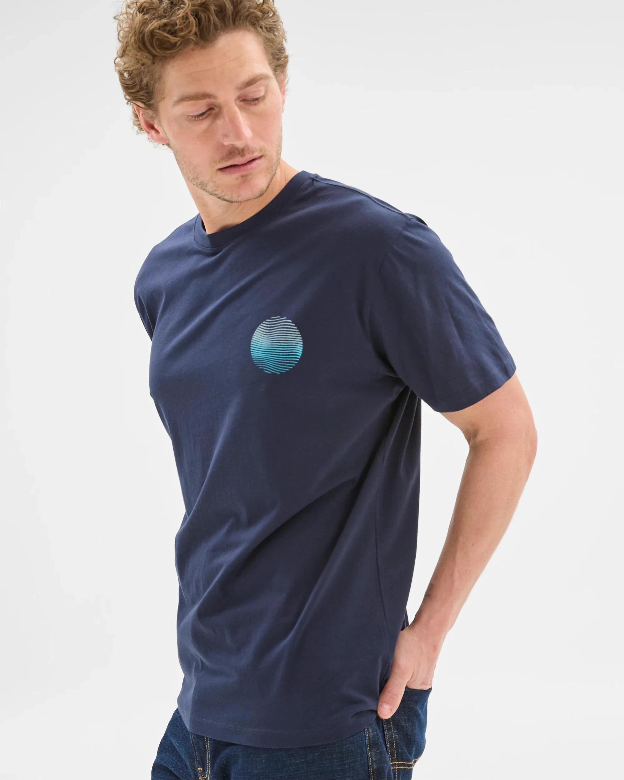 6 Target Australian Cotton Currents Print T-Shirt NAVY, 6 of 6