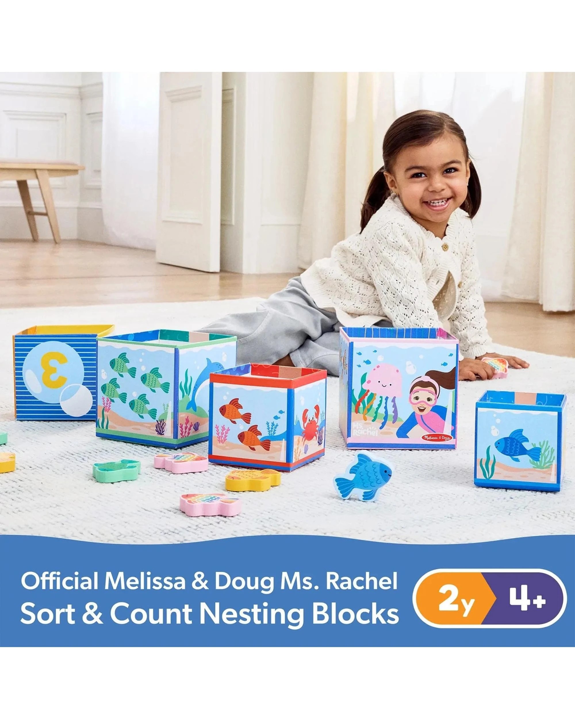 9 Melissa and Doug Ms Rachel Sort and Count Nesting Blocks, 9 of 9