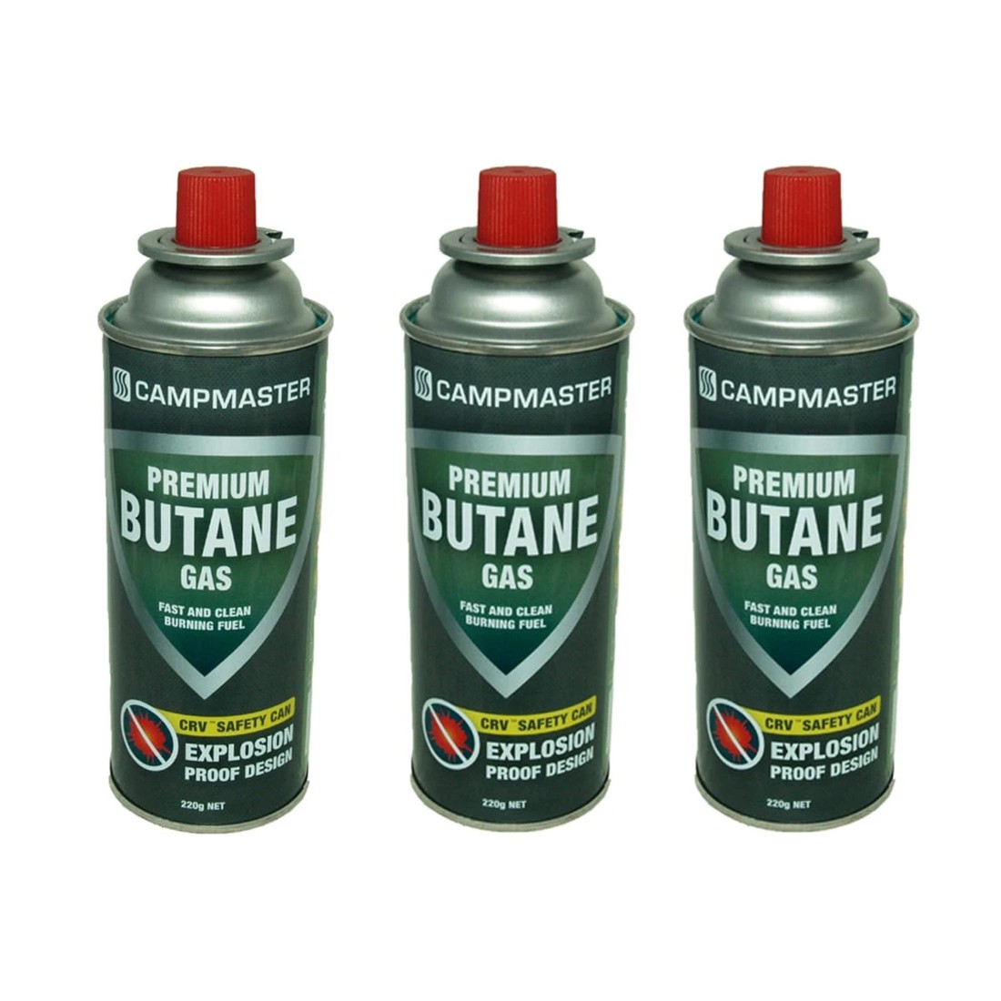 1 Campmaster 3 Pack Premium Butane Gas Canisters, 1 of 1