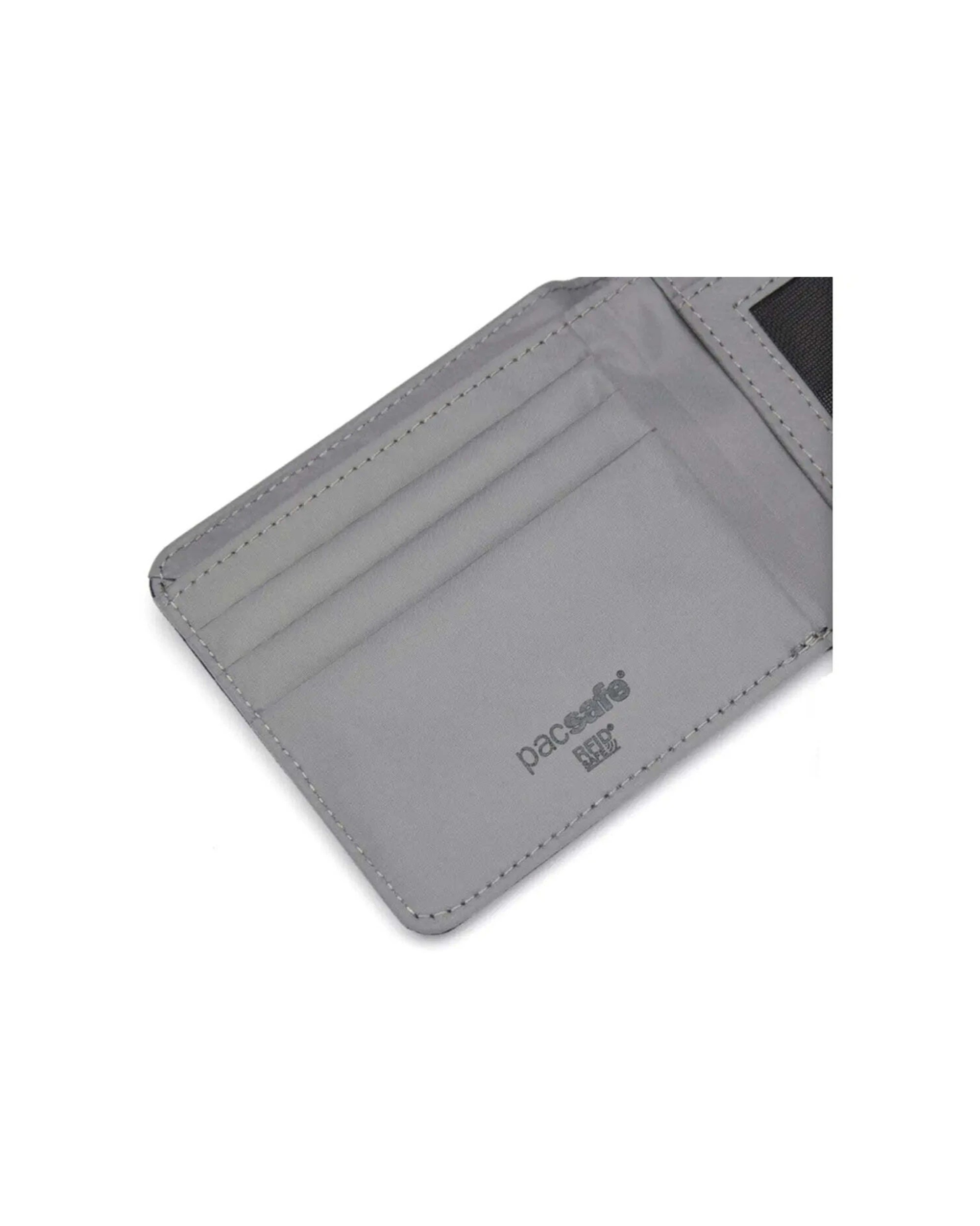 8 Pacsafe RFIDsafe Bifold Wallet RFID Blocking Recycled Slim Profile Coastal - Red, 8 of 9