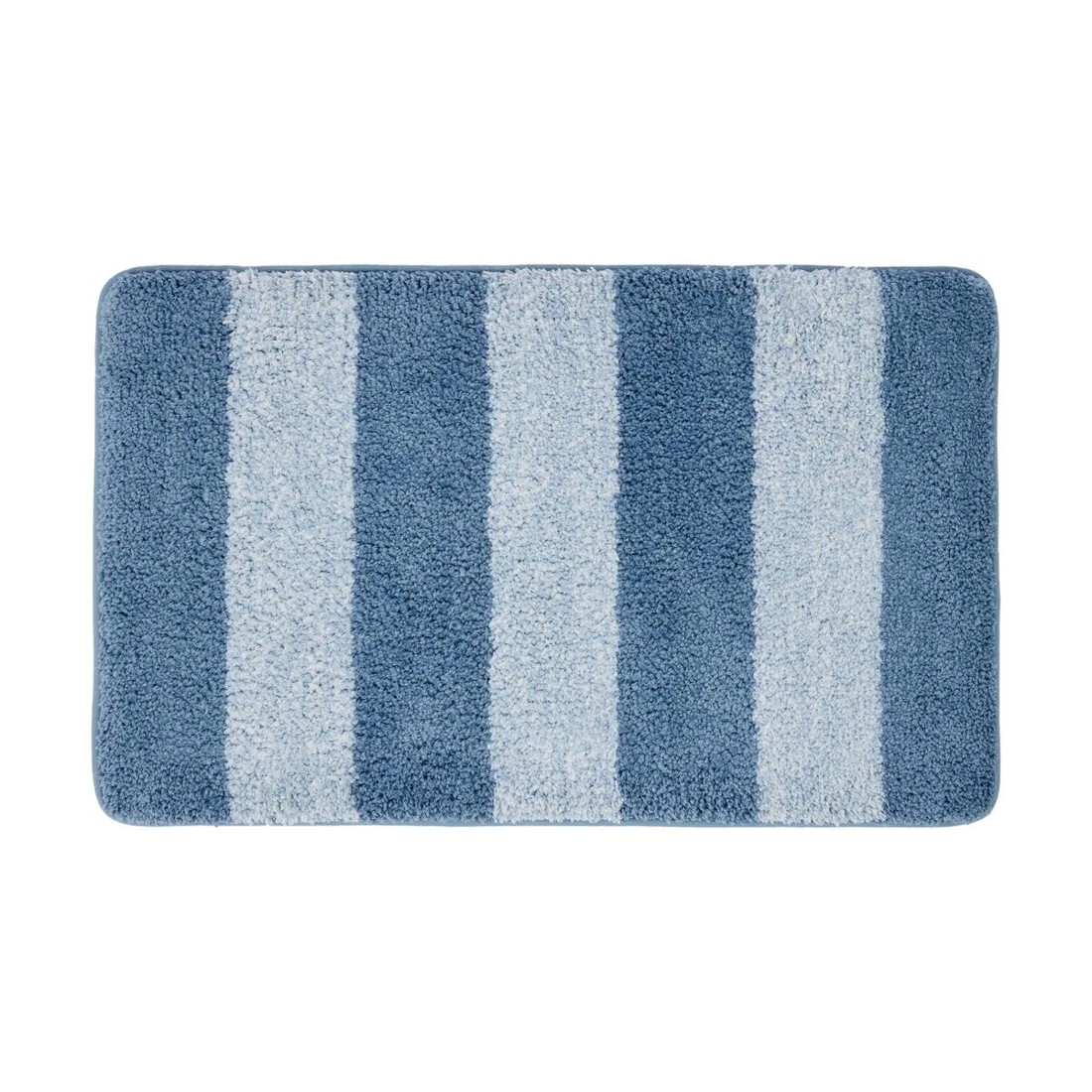 1 Memory Foam Bath Mat - Blue, 1 of 5