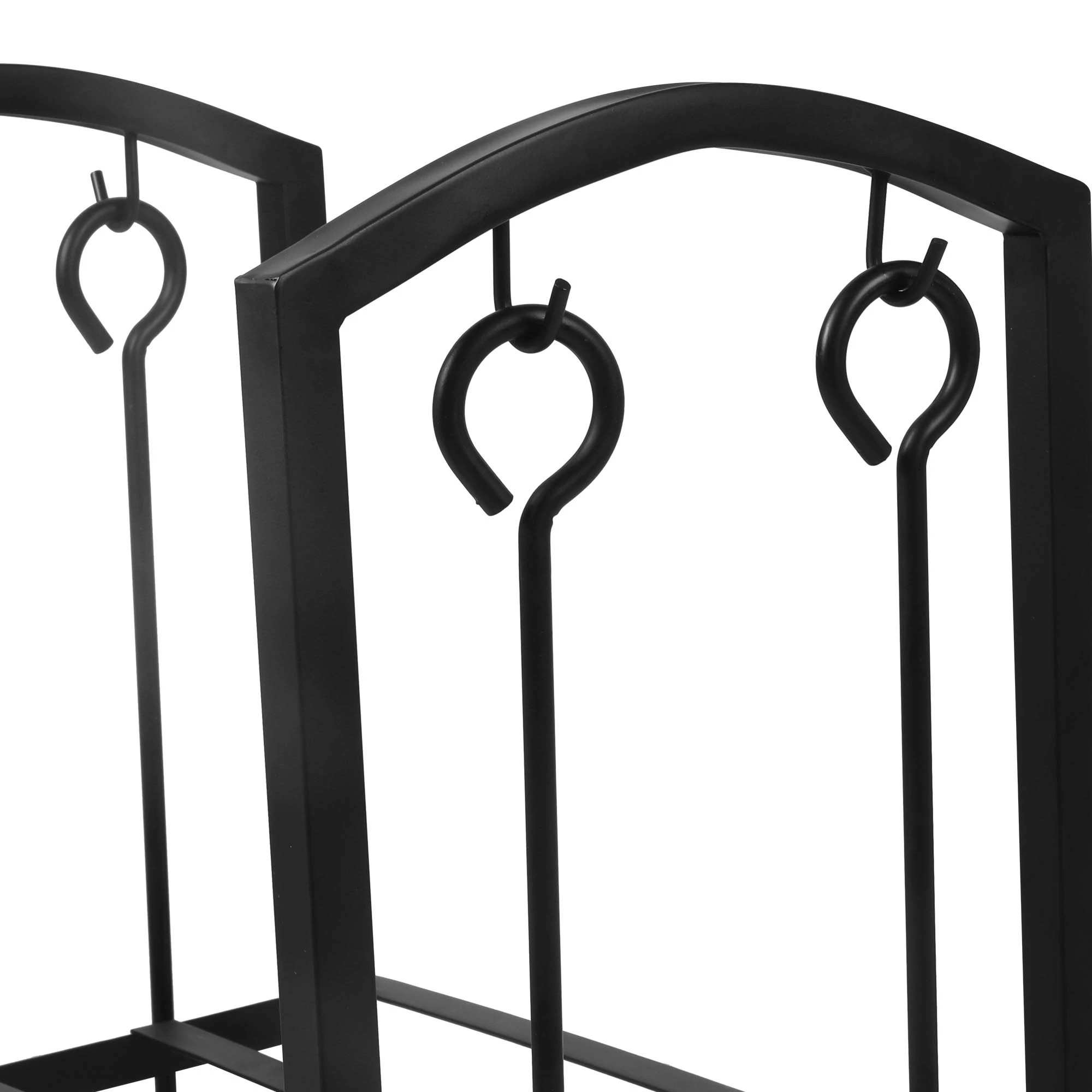 5 Traderight Firewood Rack With Fireplace Tools Set, 5 of 5