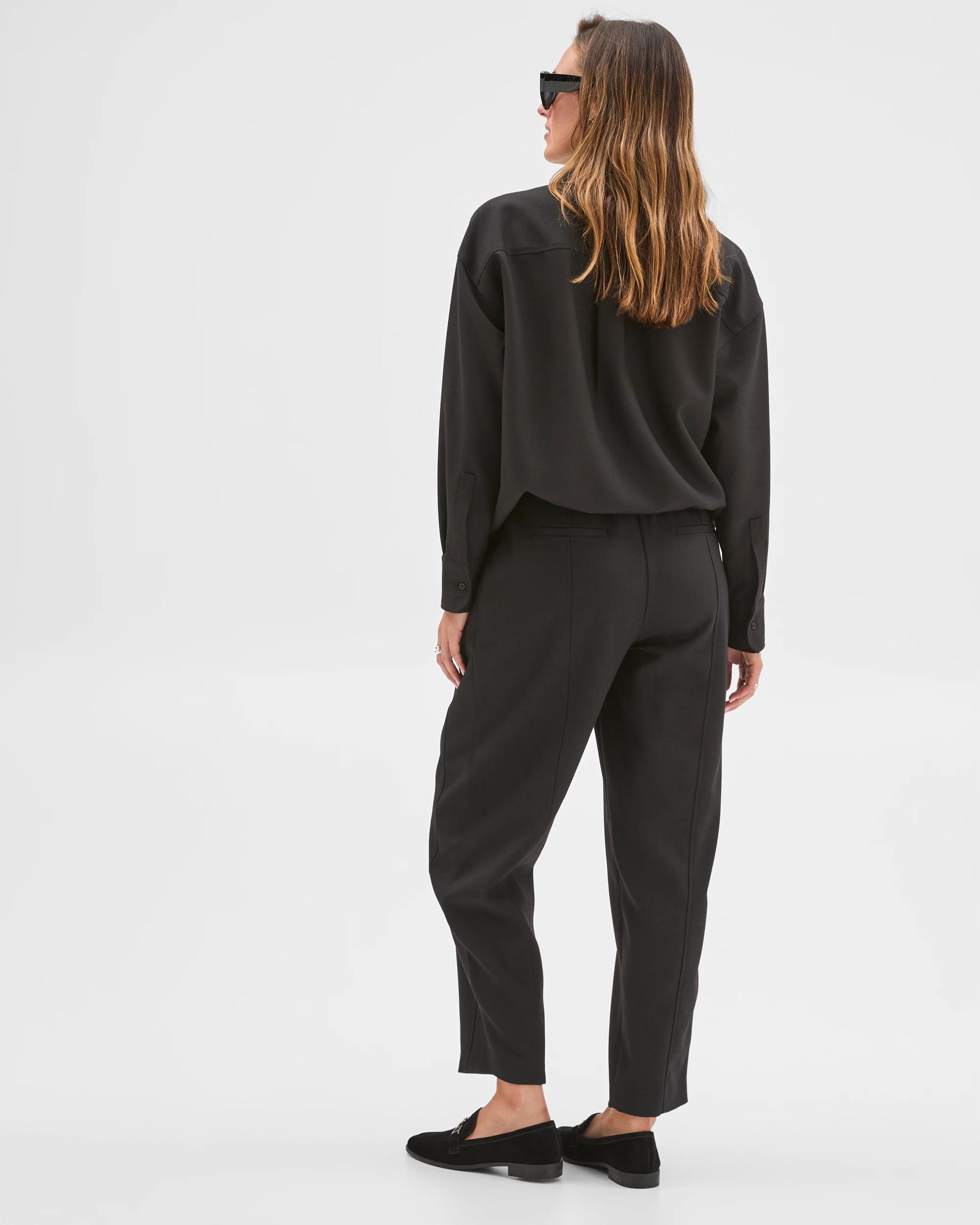 7 Preview Barrel Leg Set Dressing Pants BLACK, 7 of 7