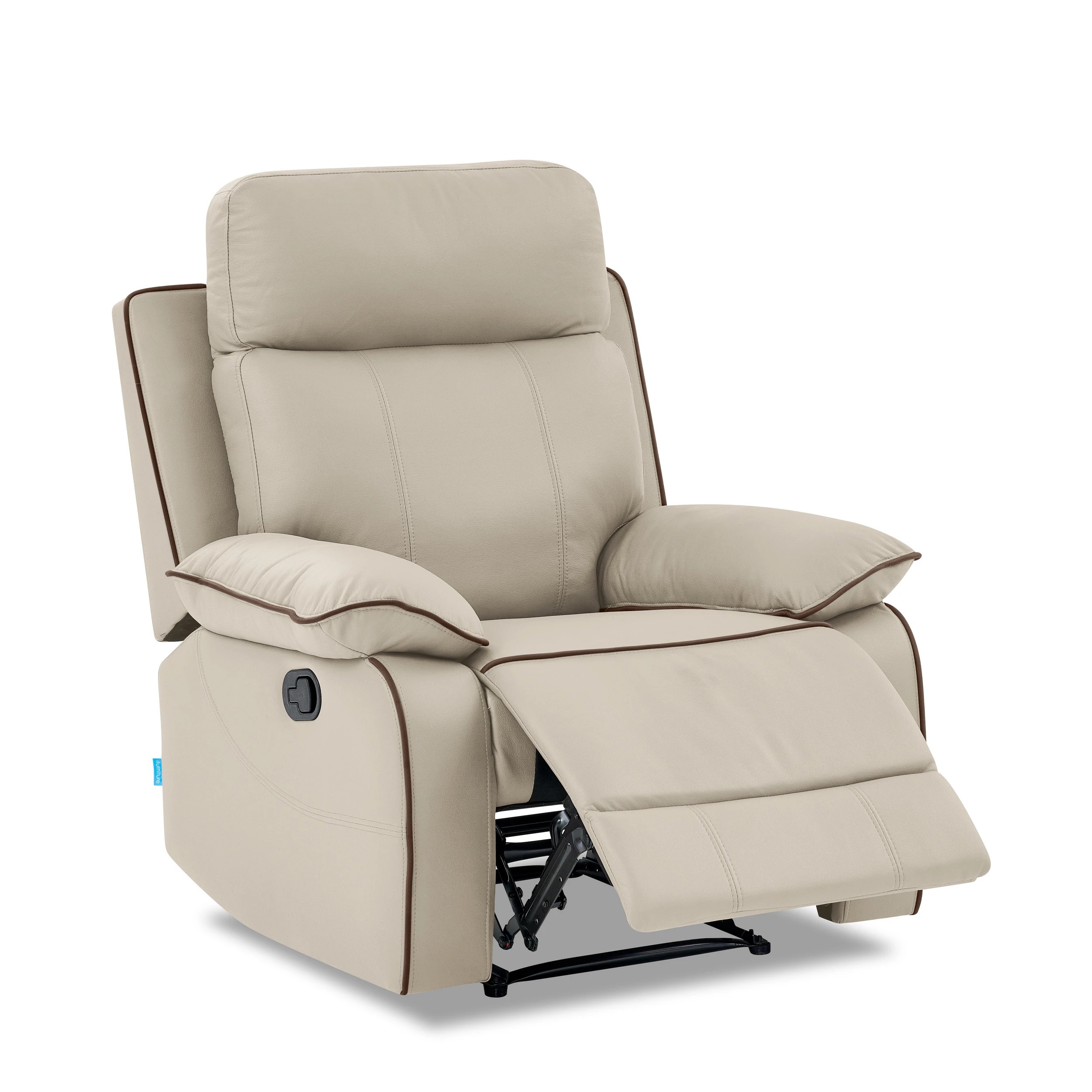 1 Foret 1seater Sofa Lounge Convertible Couch Furniture Ottoman Chaise Recliner, 1 of 5