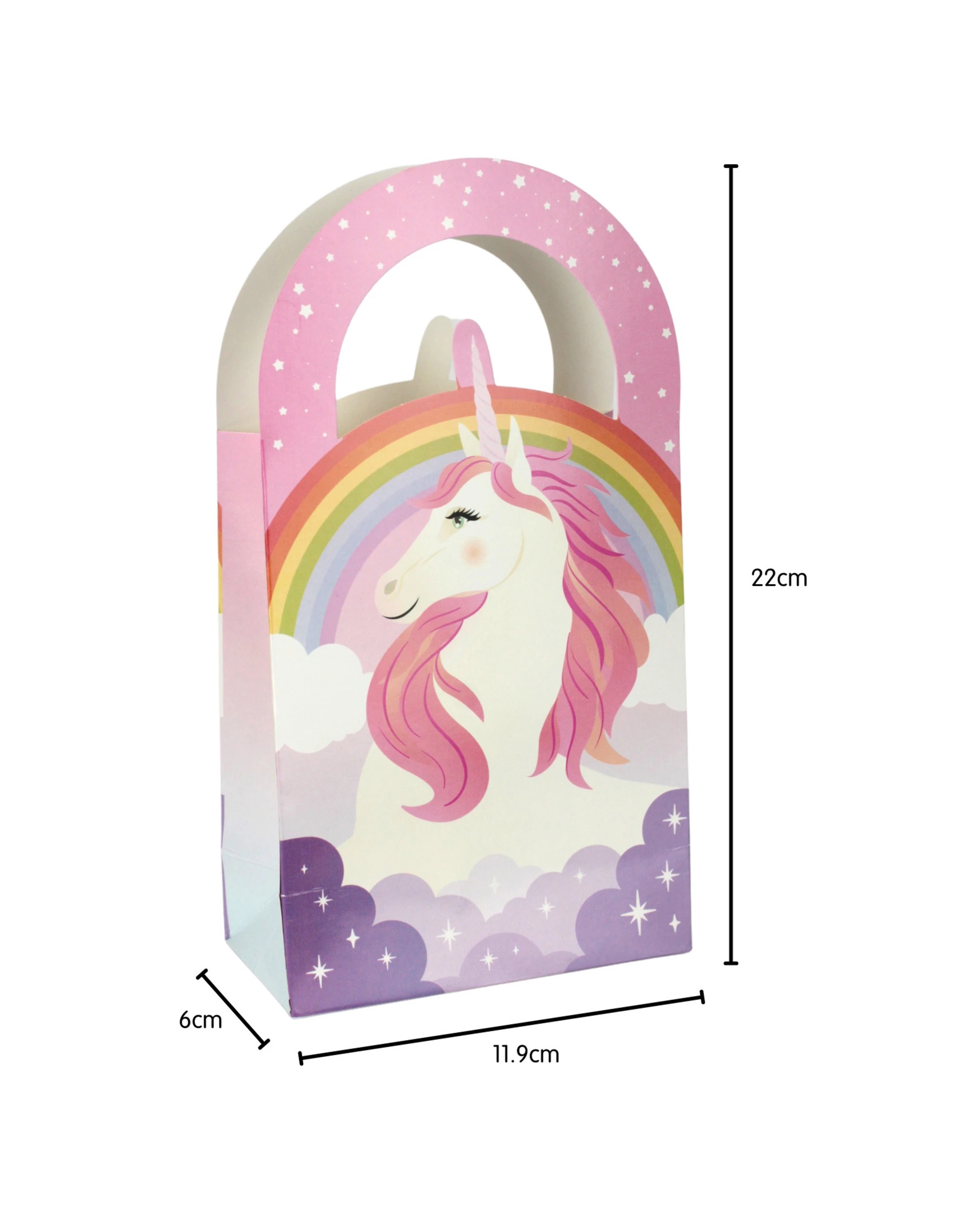 2 Artwrap Mystical Unicorn Paper Treat Bags Pack of 4, 2 of 4