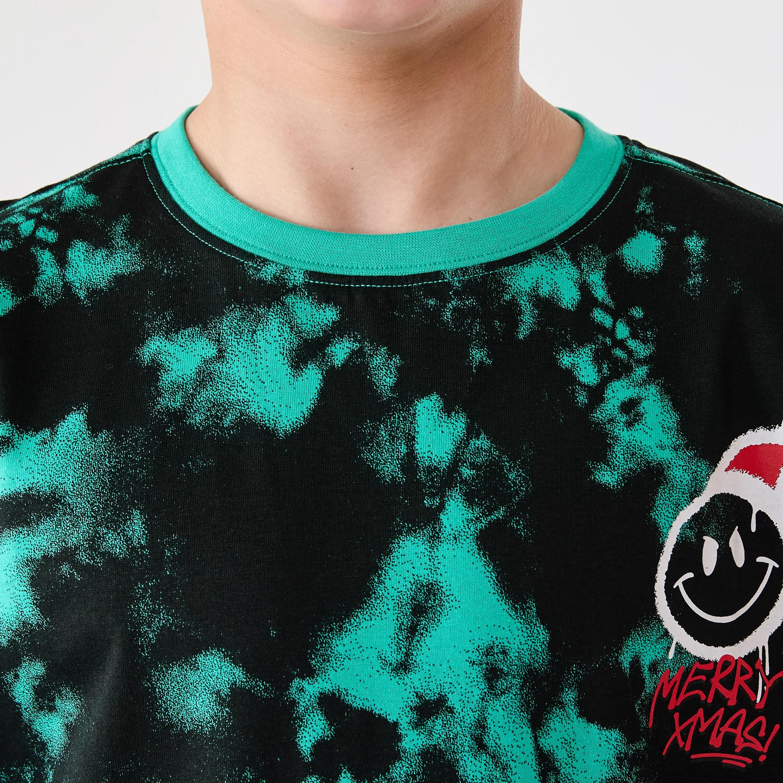 4 Christmas Short Sleeve Graphic T-shirt Grn Smile, 4 of 7