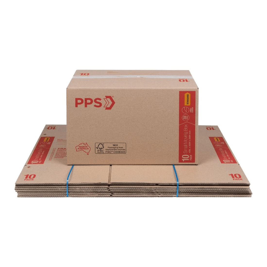 1 PPS Moving Boxes 450 x 300 x 295mm 10 Pack, 1 of 4