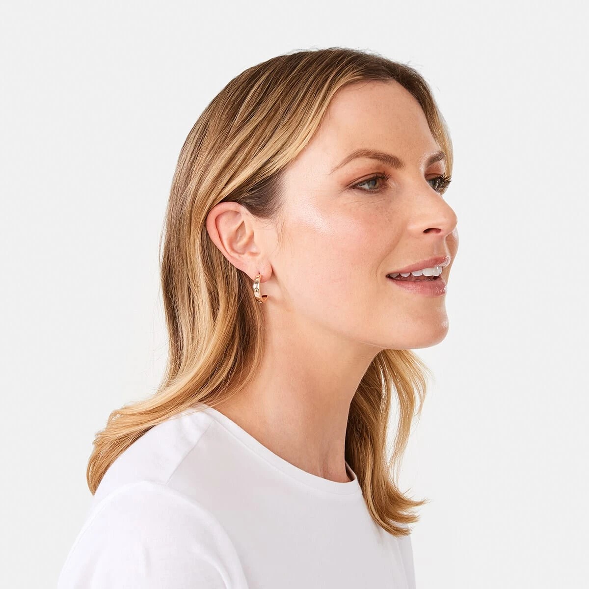 3 3 Pack Gradual Circle Hoop Earrings - Gold Tone, 3 of 4