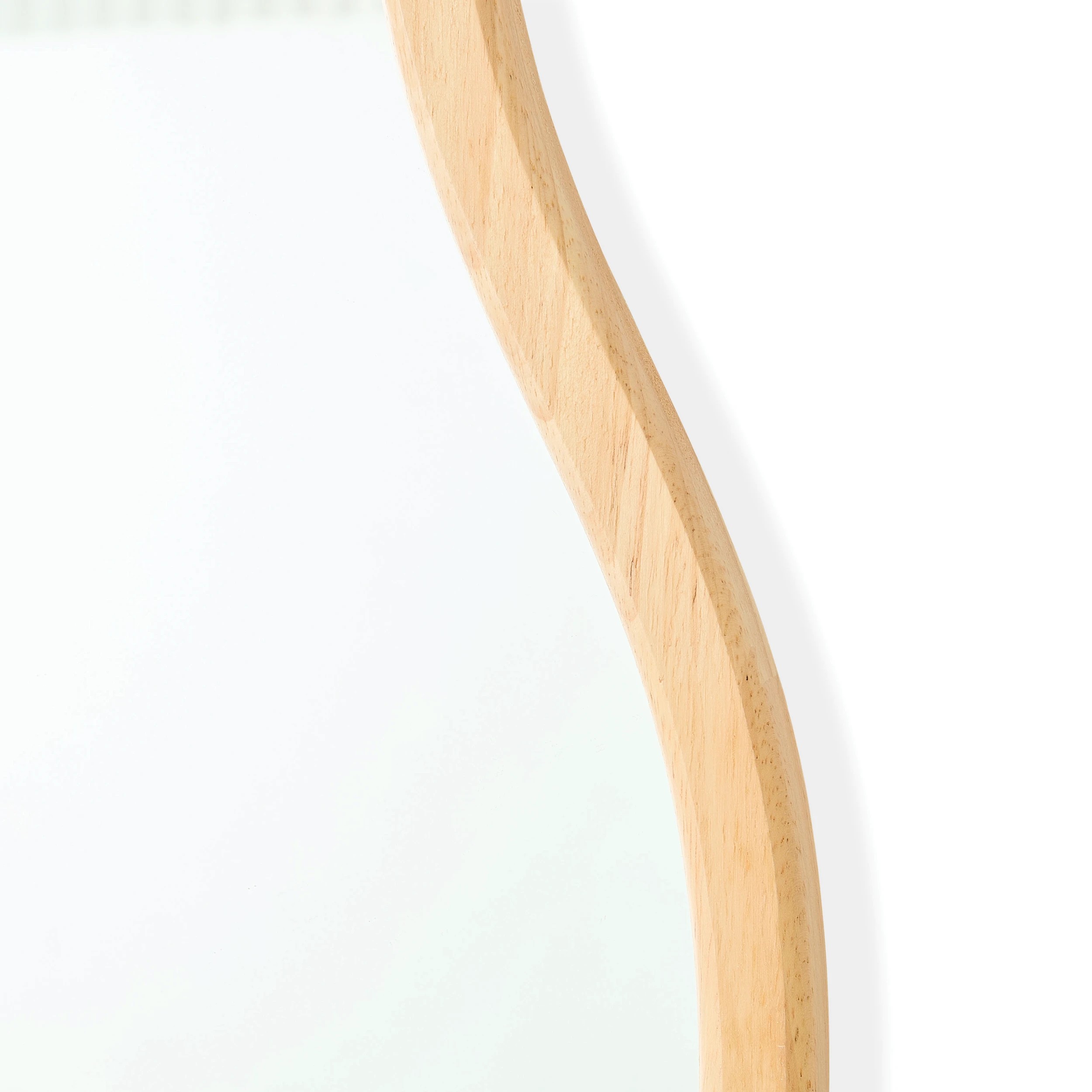 4 Wave Oak Look Floor Mirror, 4 of 4