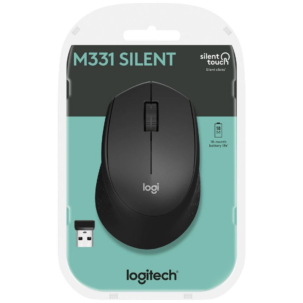 7 Logitech M331 Silent Wireless Mouse Black, 7 of 7