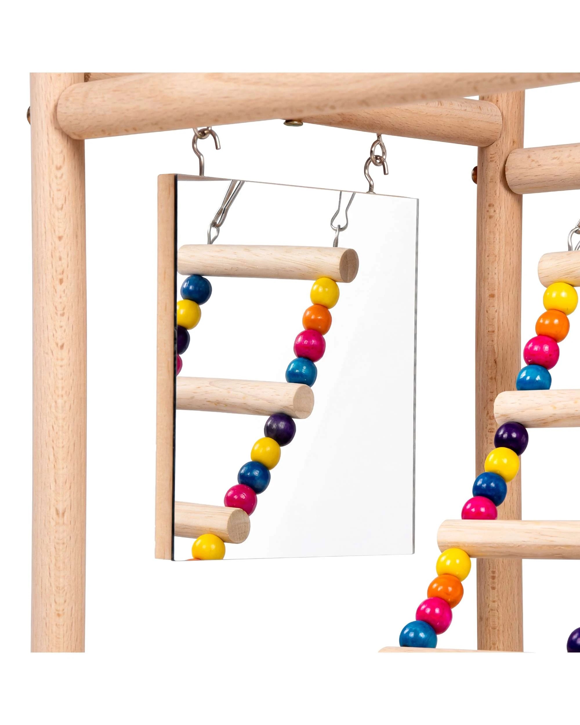 5 Advwin Bird Playground Natural Wood Parrot Playstand, 5 of 8