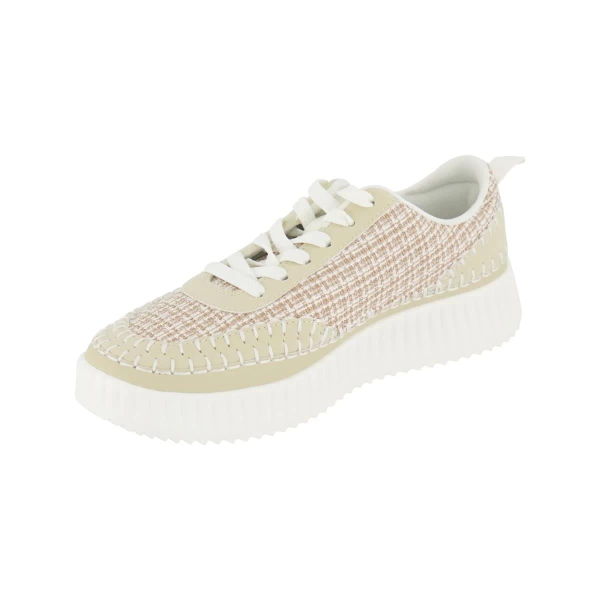 3 Textured Platform Sneakers Beige Gray, 3 of 5