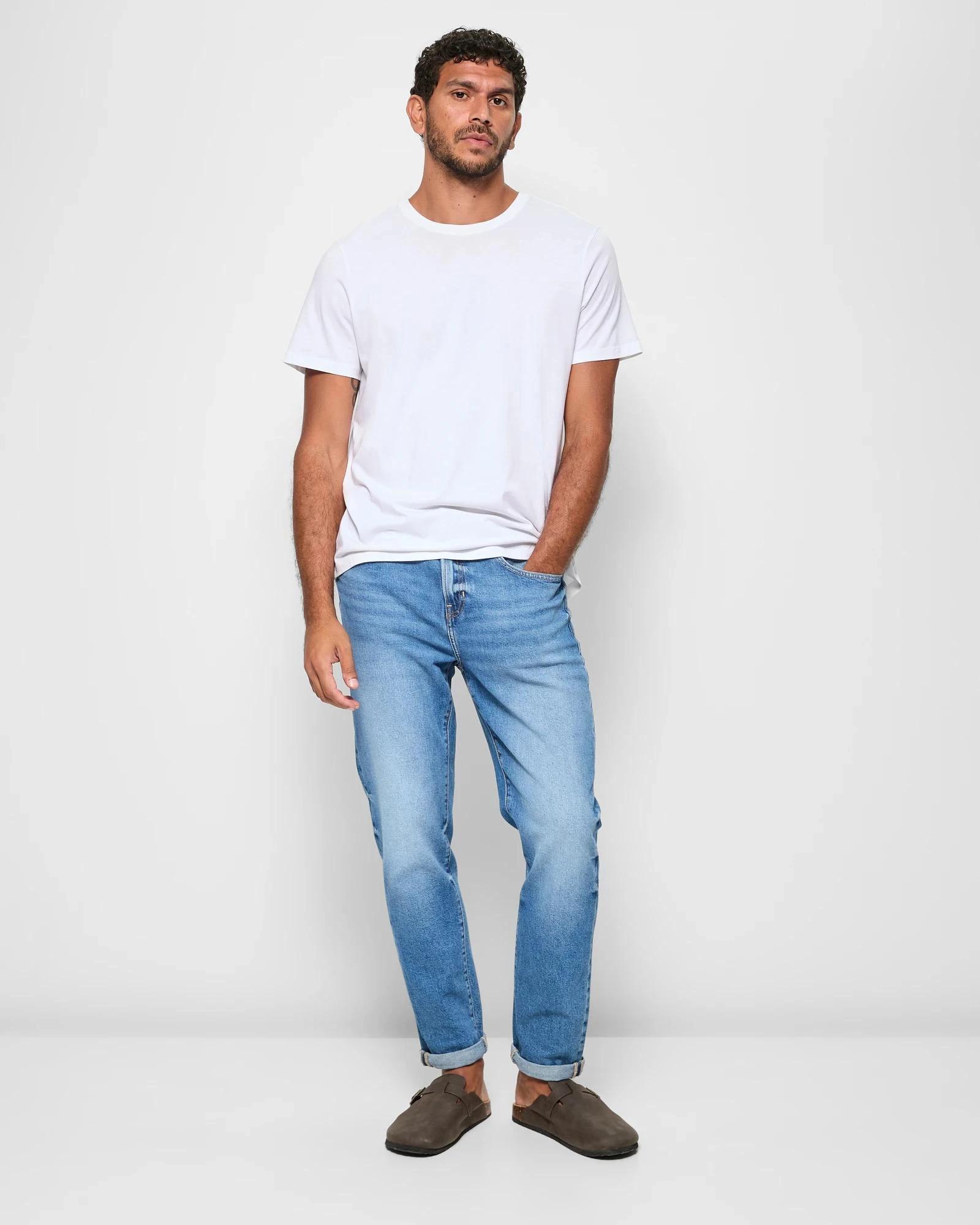 2 Target Denim Tapered Denim Jeans MIDDLE BLUE, 2 of 4