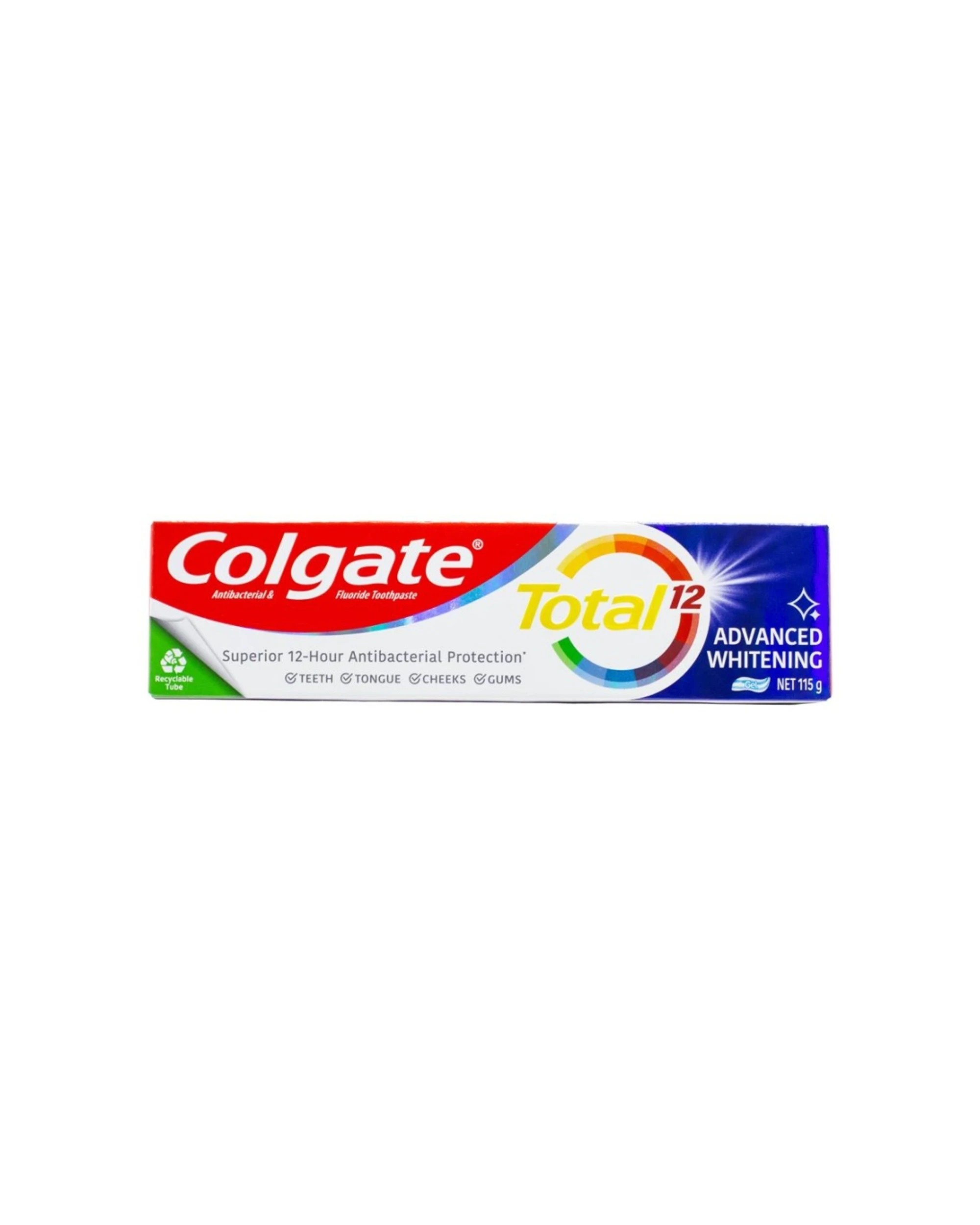 2 Colgate 6PK Toothpaste Total 12 Hour Advanced Whitening Gel 115g - Multi, 2 of 3