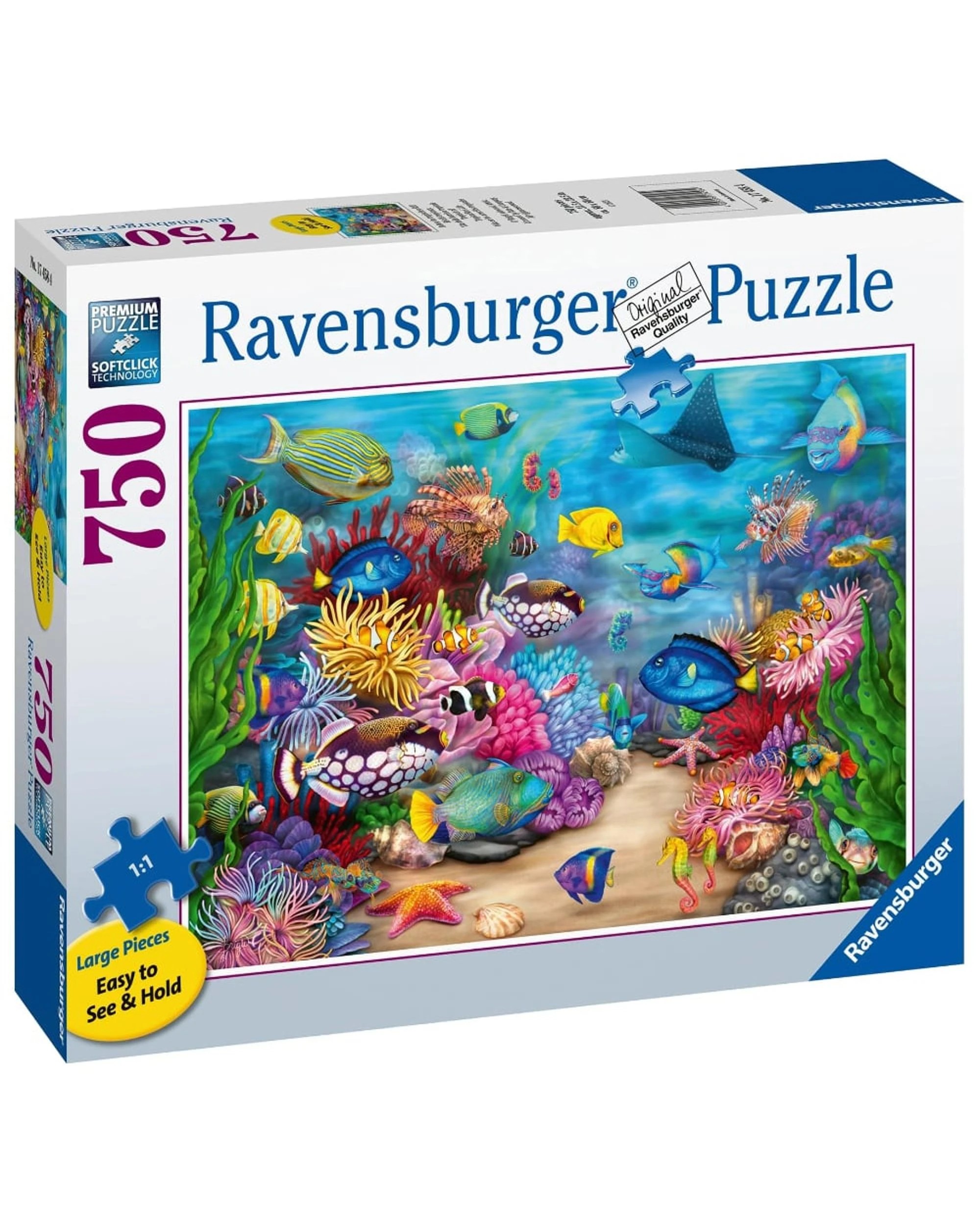 1 Ravensburger Tropical Reef Life 750 Piece Large Format Jigsaw Puzzle, 1 of 1