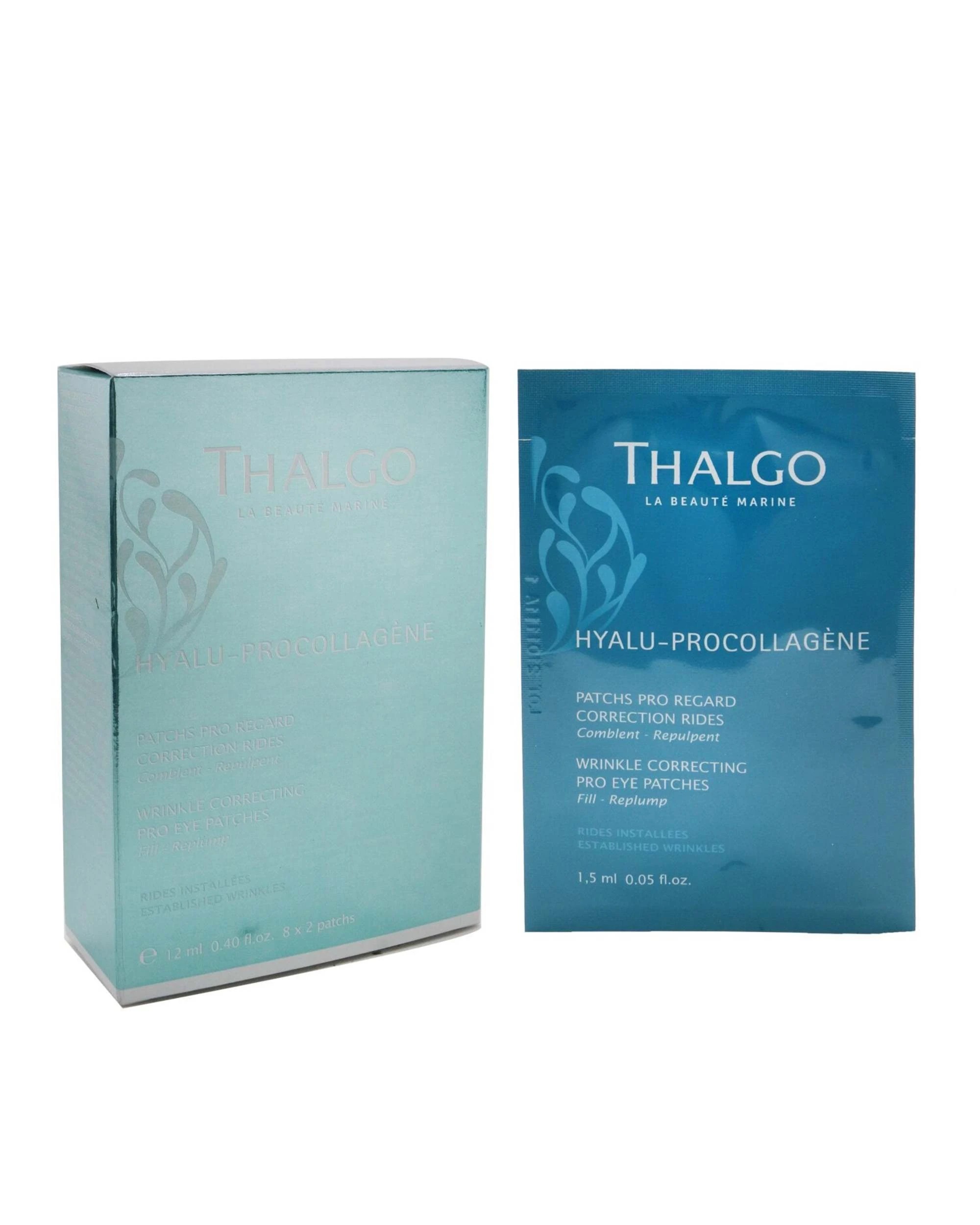 2 Thalgo Hyalu-Procollagene Wrinkle Correcting Pro Eye Patches  8x2patchs, 2 of 4