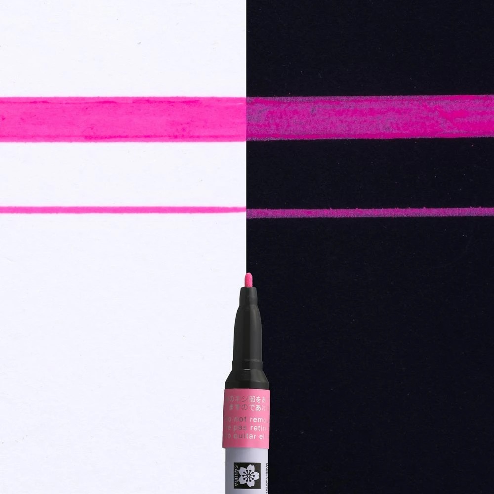 4 Sakura Pen-touch Paint Marker 1mm Fluro Pink, 4 of 5