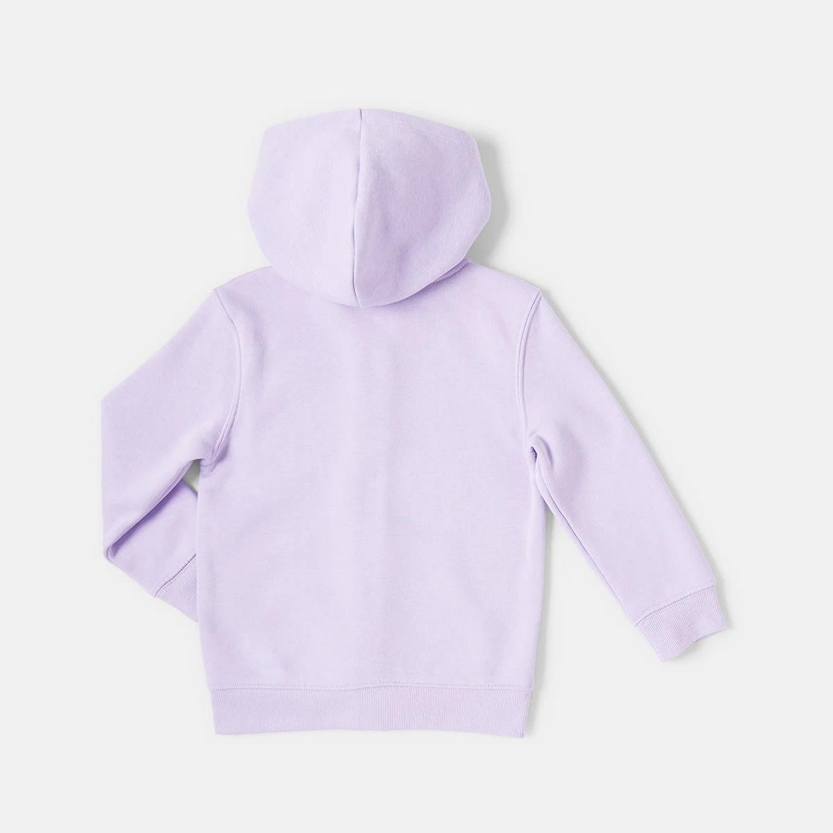 10 Plain Zip Through Hoodie Lilac Flwr, 10 of 10