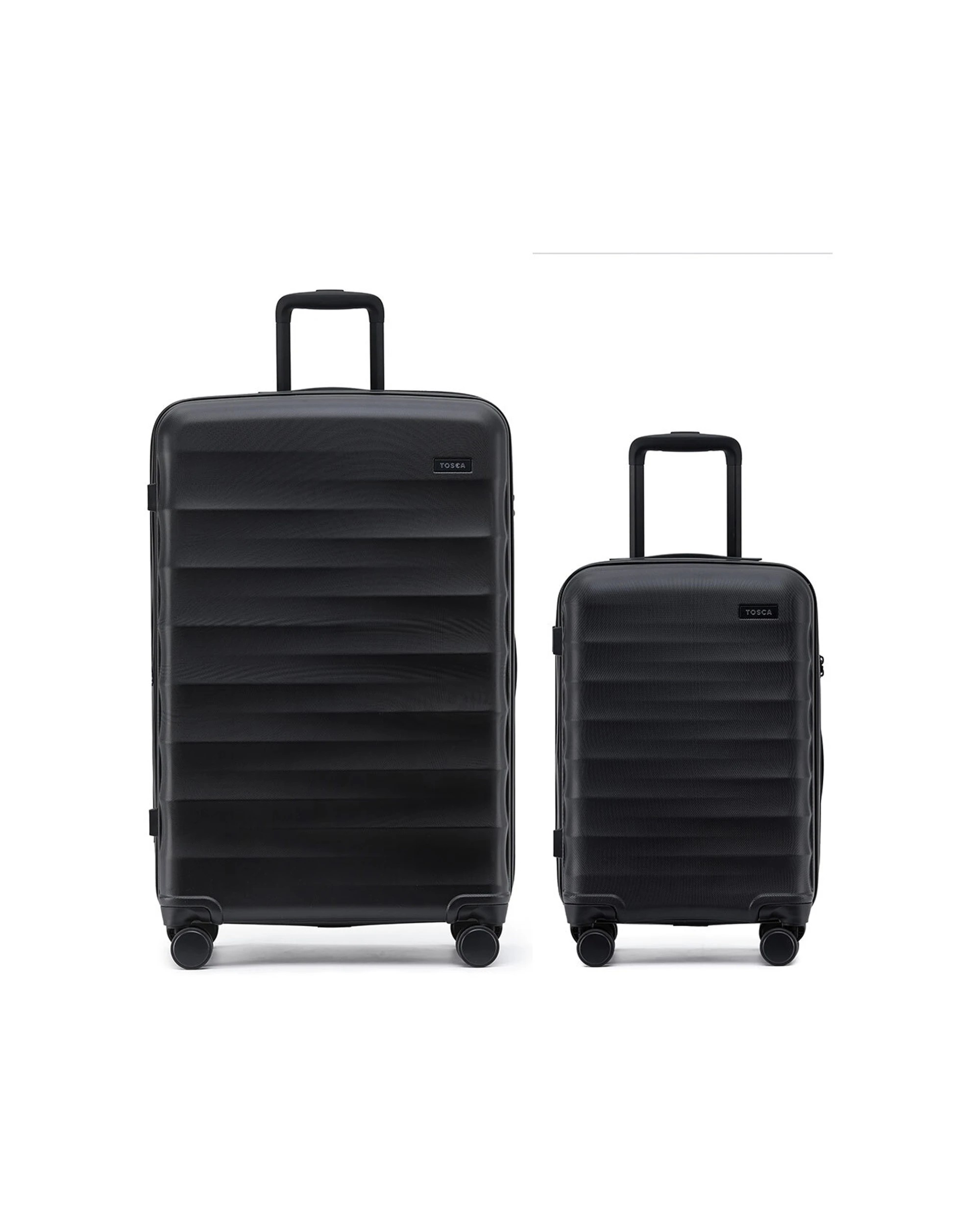 1 Tosca Interstellar 2.0 Hard Shell 20" and 30" Suitcase Luggage Set - Black, 1 of 4