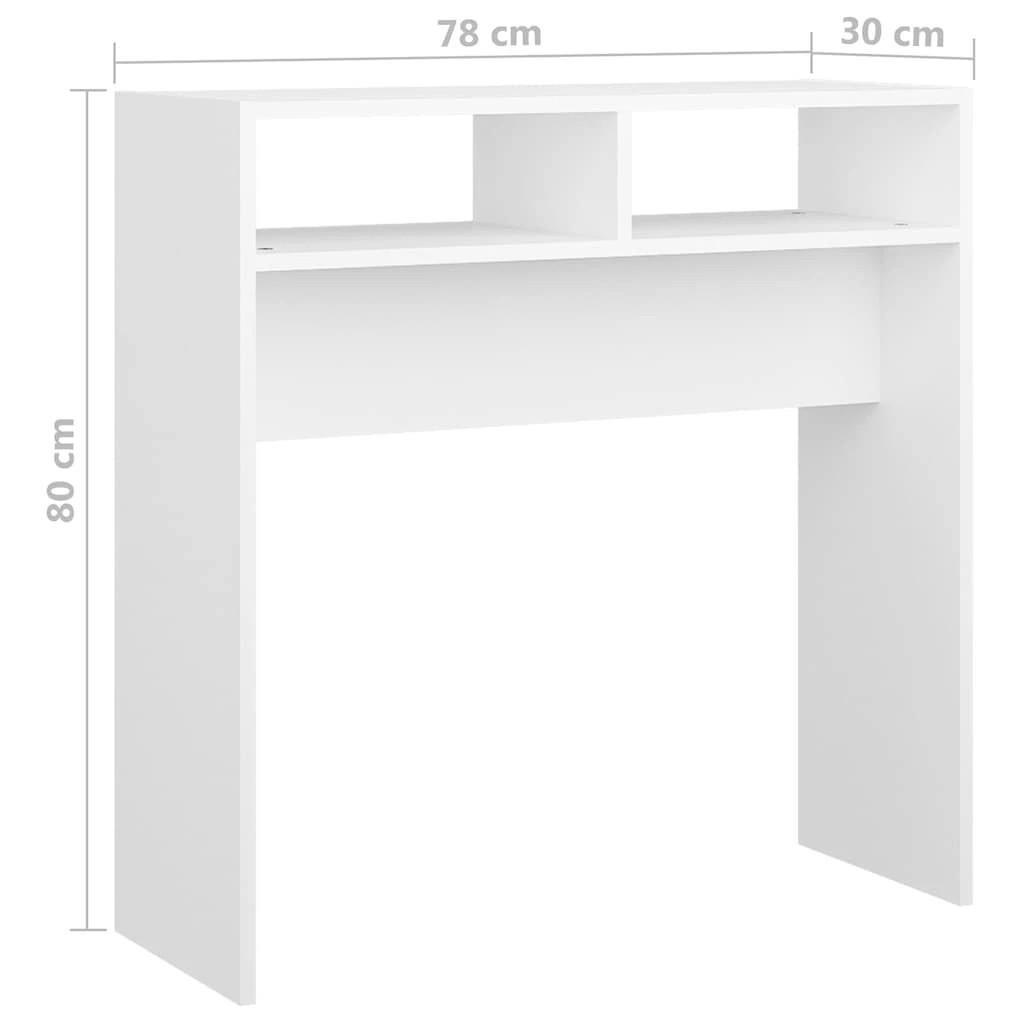 8 vidaXL Console table Storage - White, 8 of 10