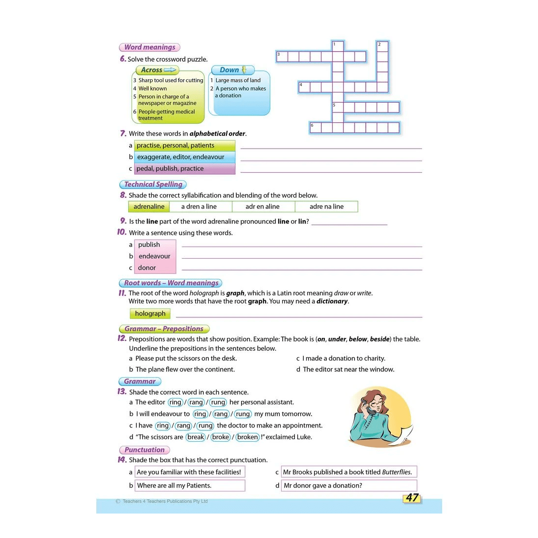 4 Spelling Conventions Book 6, 4 of 4