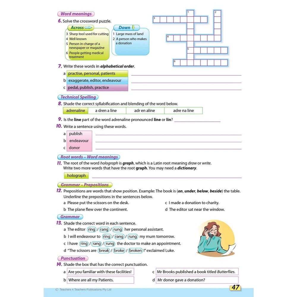 4 Spelling Conventions Book 6, 4 of 4