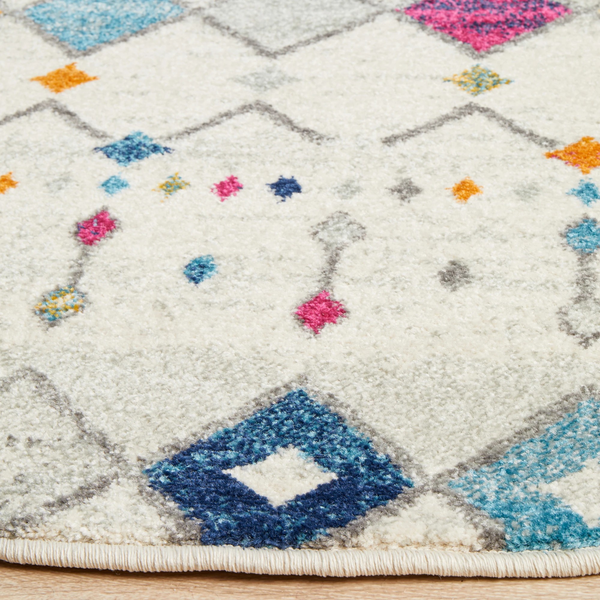 5 Common Ground Rugs Phantom 356 200x200cm - Medium Round Rug - Natural, 5 of 7