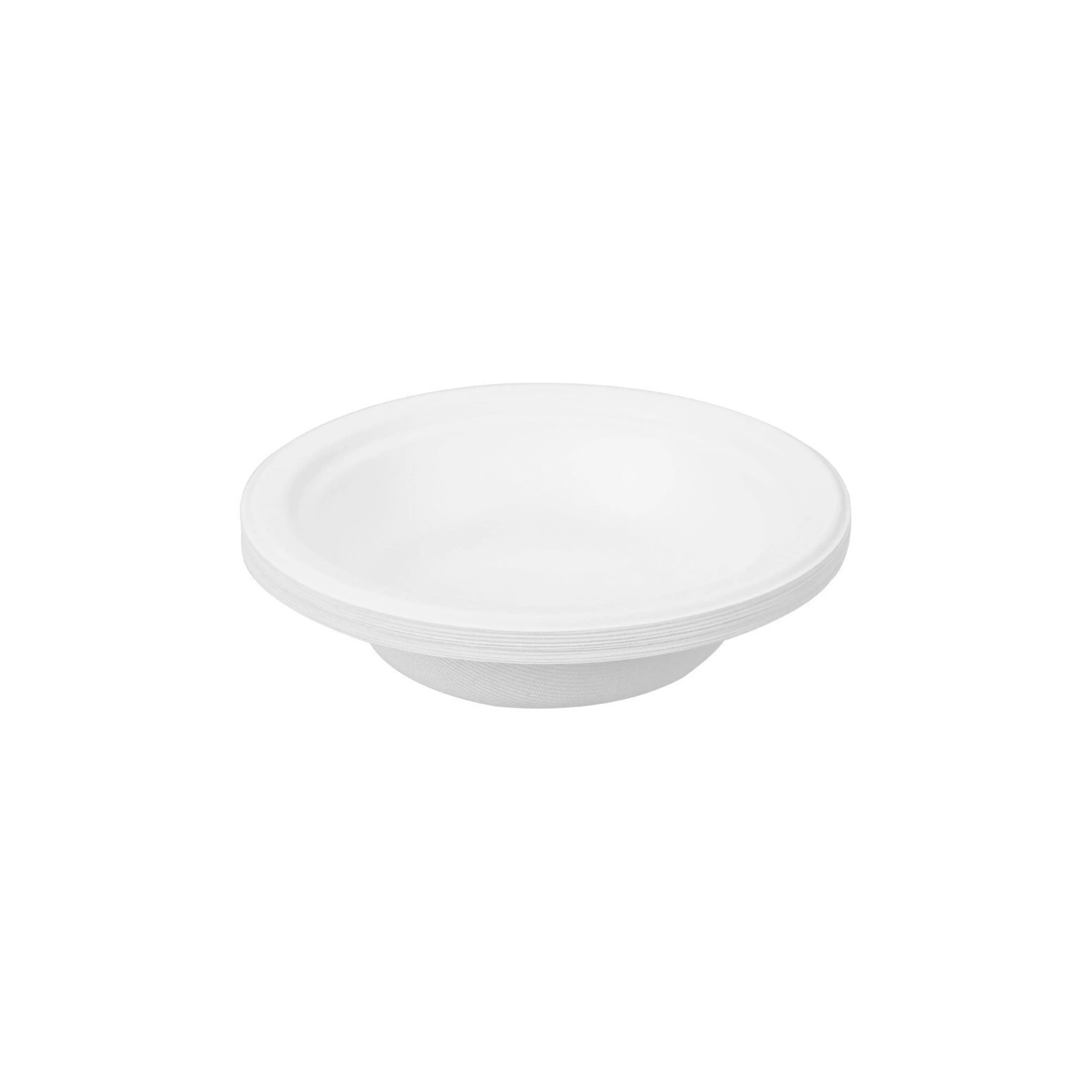 3 12pc Lemon & Lime Eco/biodegradable/compostable Disposable 18cm Side Bowl White
 - White, 3 of 3