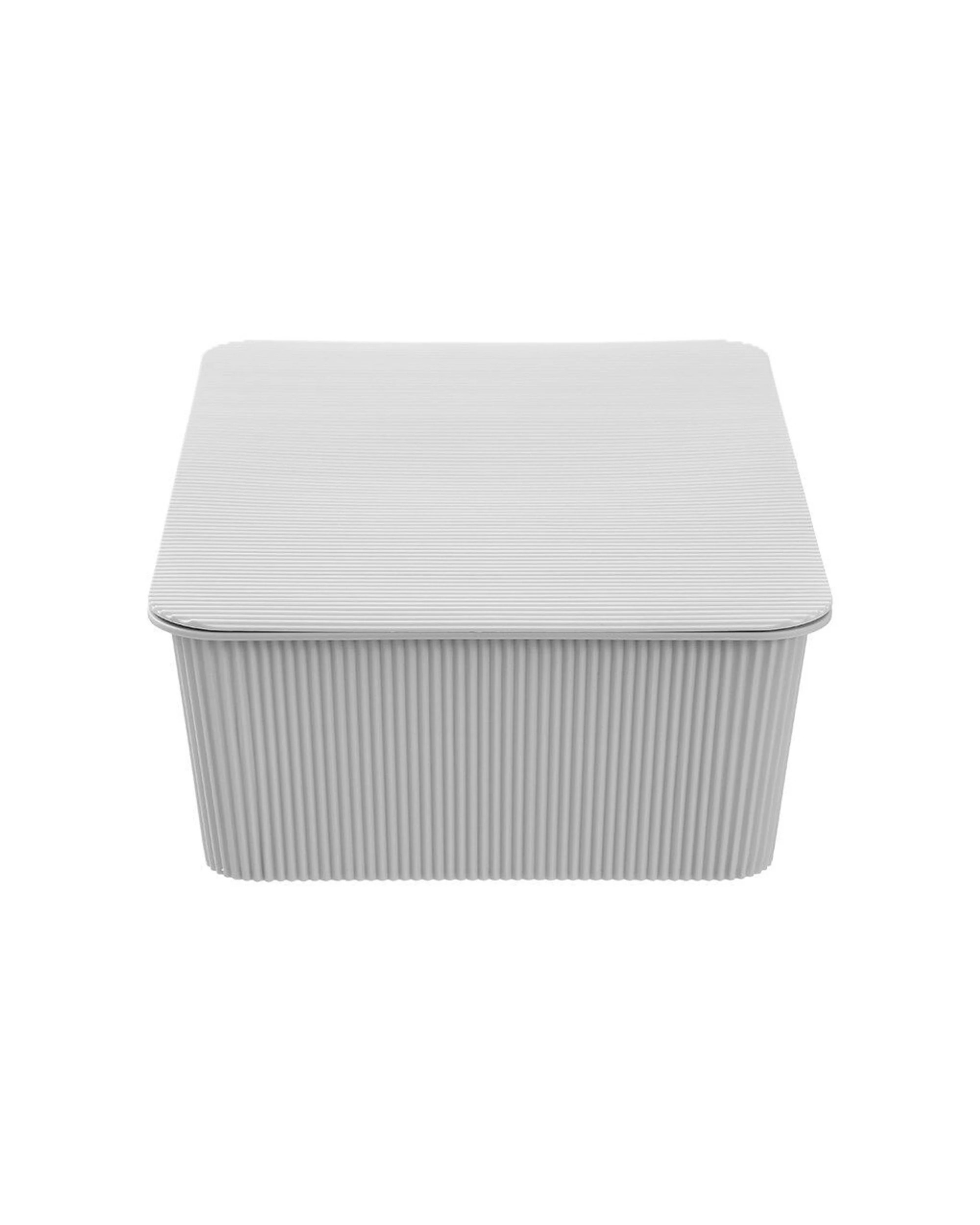 4 Boxsweden Discrete Durable Storage Basket Ribbed With Lid 7.5L - Multi, 4 of 7