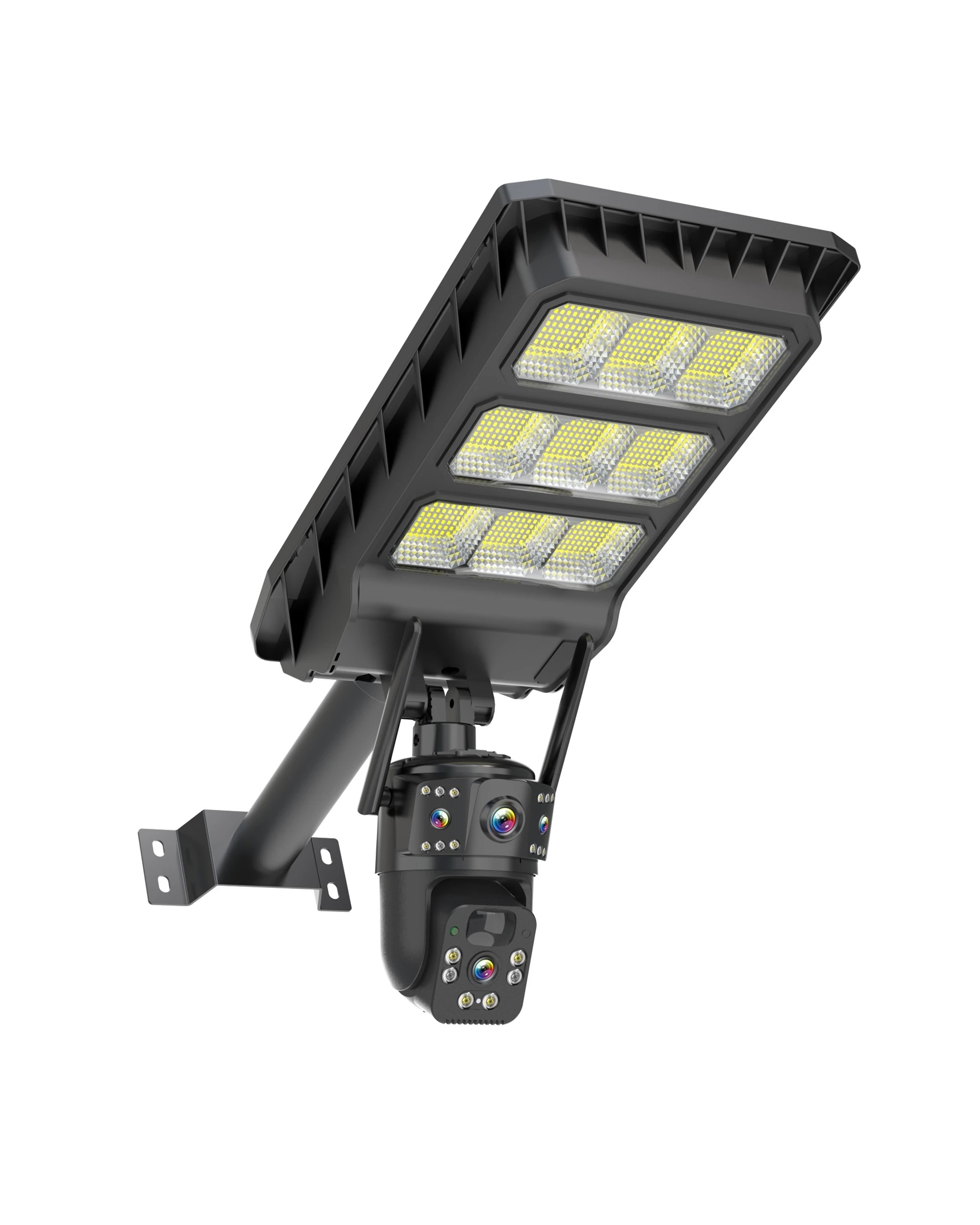 1 Advwin Solar Street Light with Dual Lens Security Camera - Black, 1 of 8