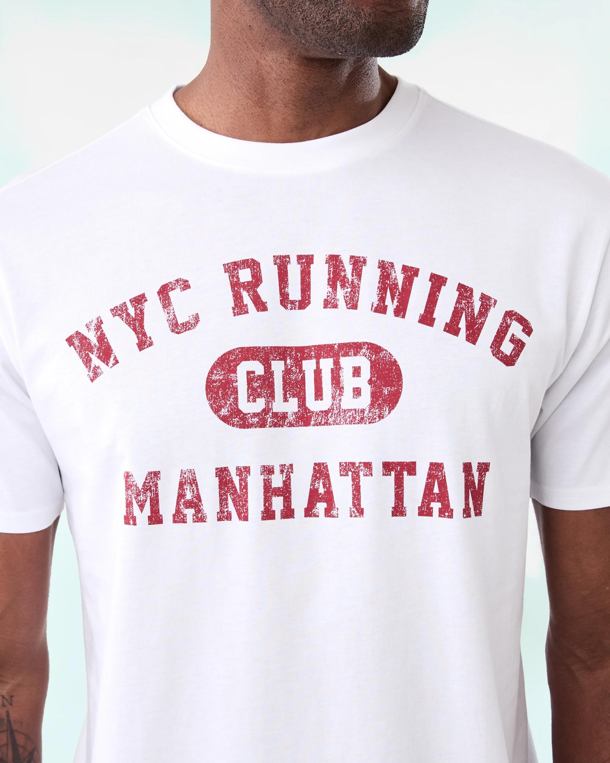 5 Print T-shirt Wht Runclb, 5 of 5