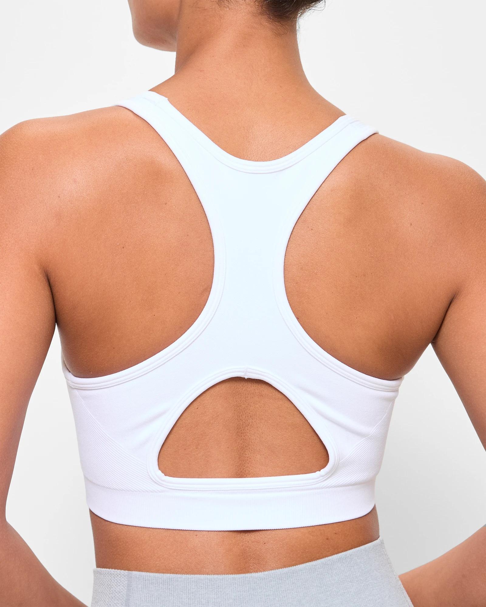 5 Target Active Harmony Strappy Seamfree Crop Top WHITE, 5 of 5