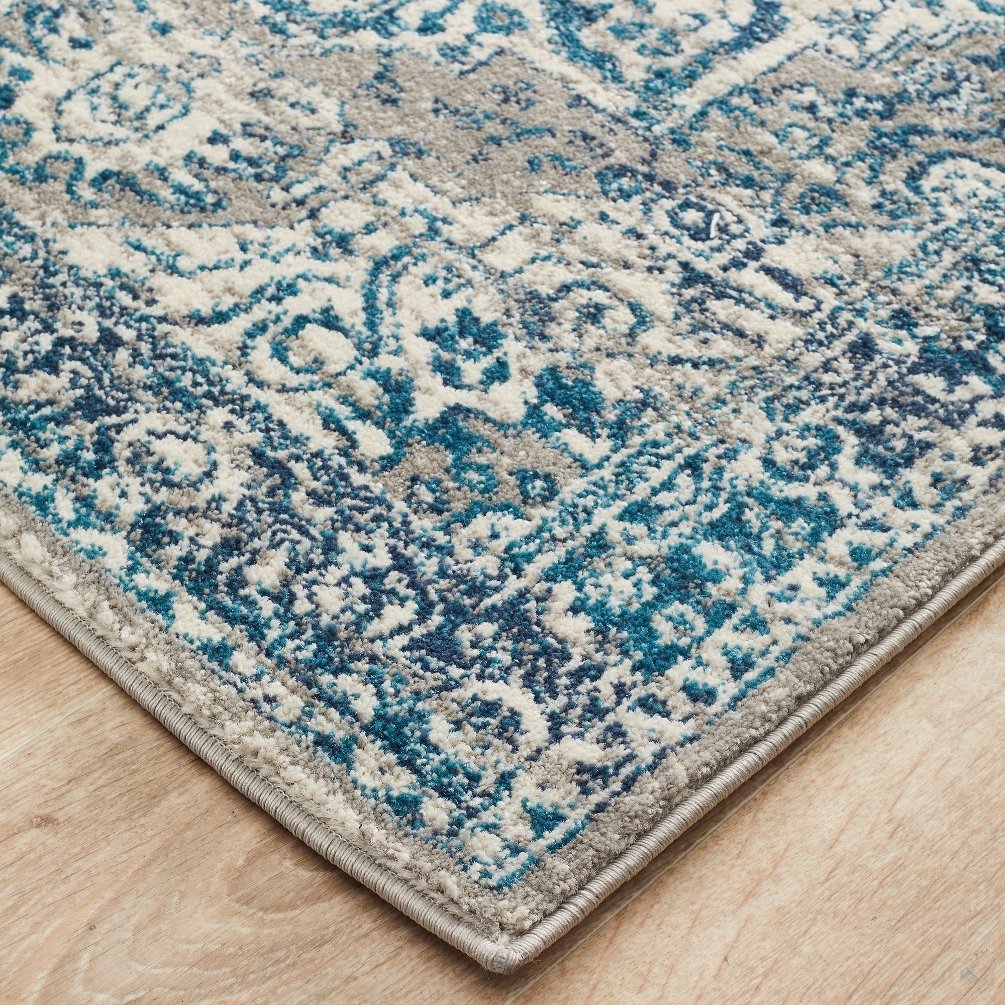 3 Common Ground Rugs Atlas 207 400x80cm - White, 3 of 8