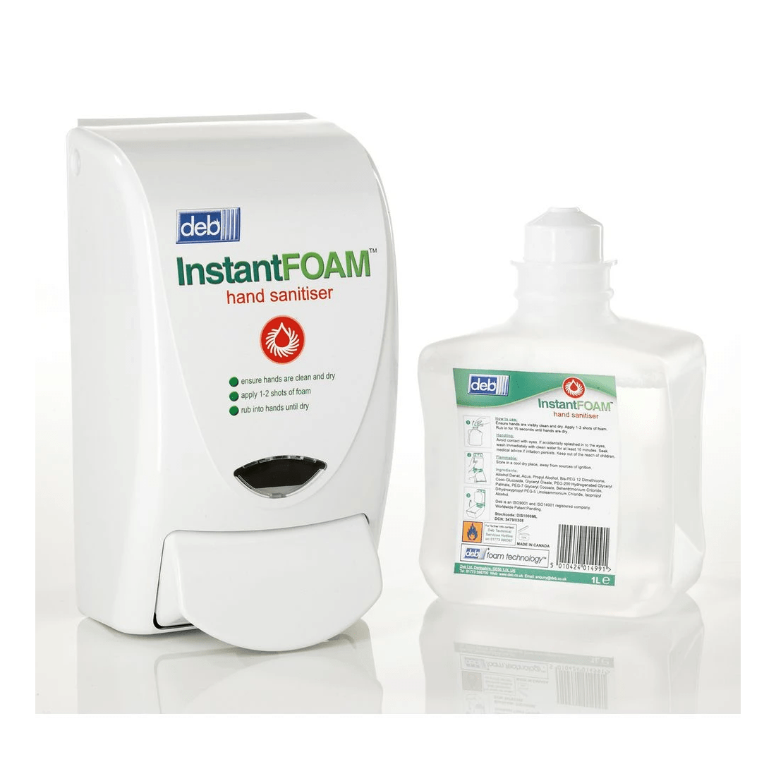 2 SCJ Professional InstantFoam Alcohol Foam Hand Sanitiser 1L, 2 of 2