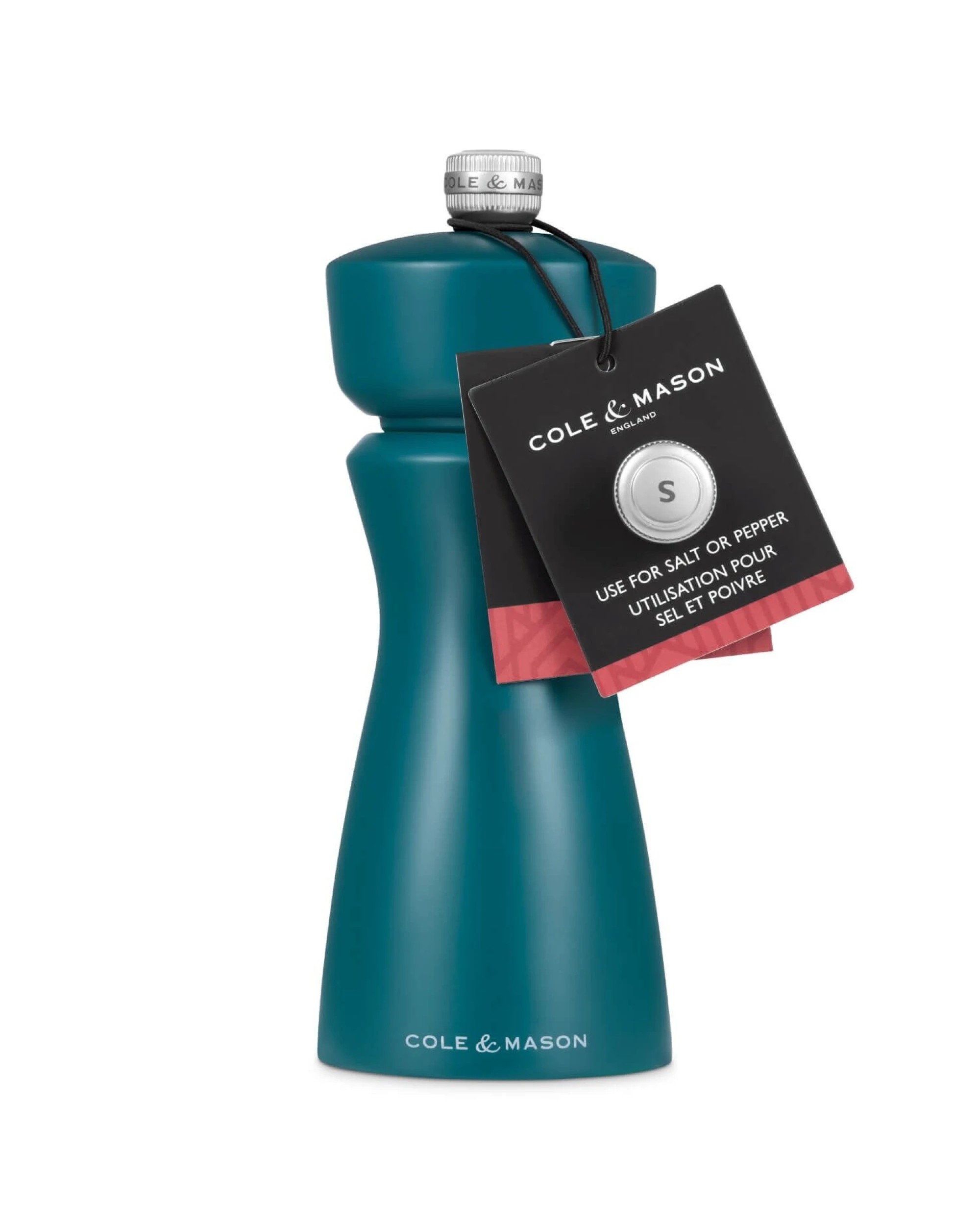 8 Cole & Mason Kenton Salt & Pepper Mill Adjustable Ceramic Grinder - Sea Salt, 8 of 9